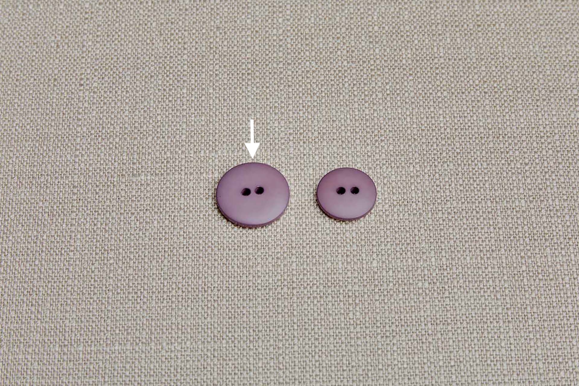 Vintage Round Lavender Purple Button - 1.8cm, image 2 of 4