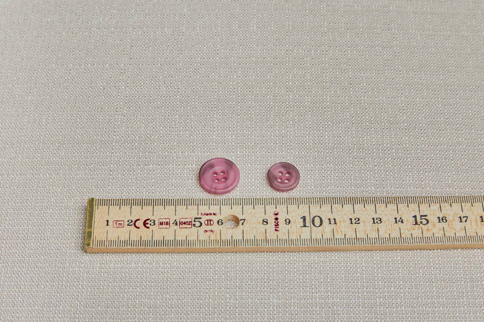 Set of 27 Boysenberry Nylon Buttons, image 3 of 3