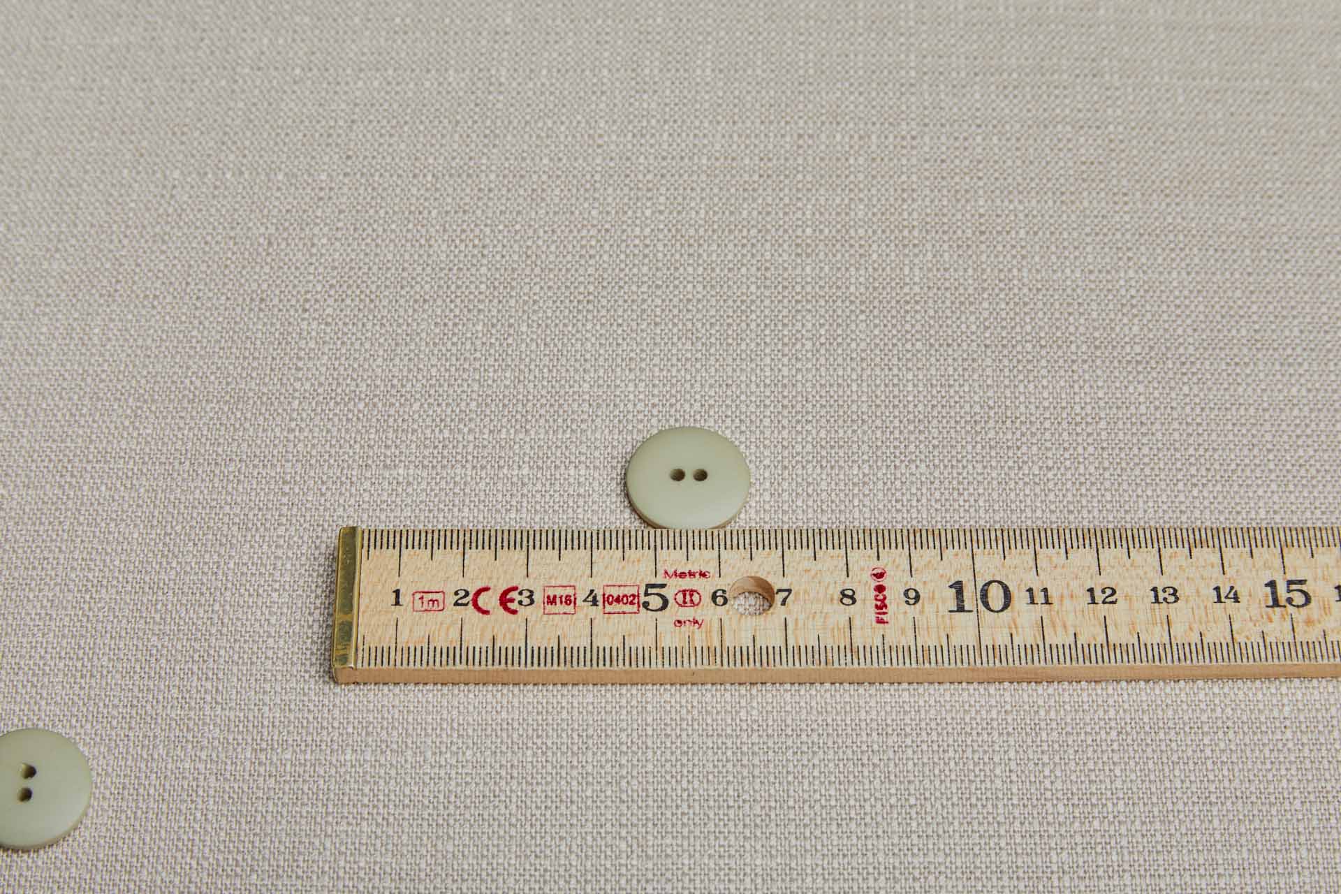 Vintage Round Green Mist Button - 2cm, image 3 of 3