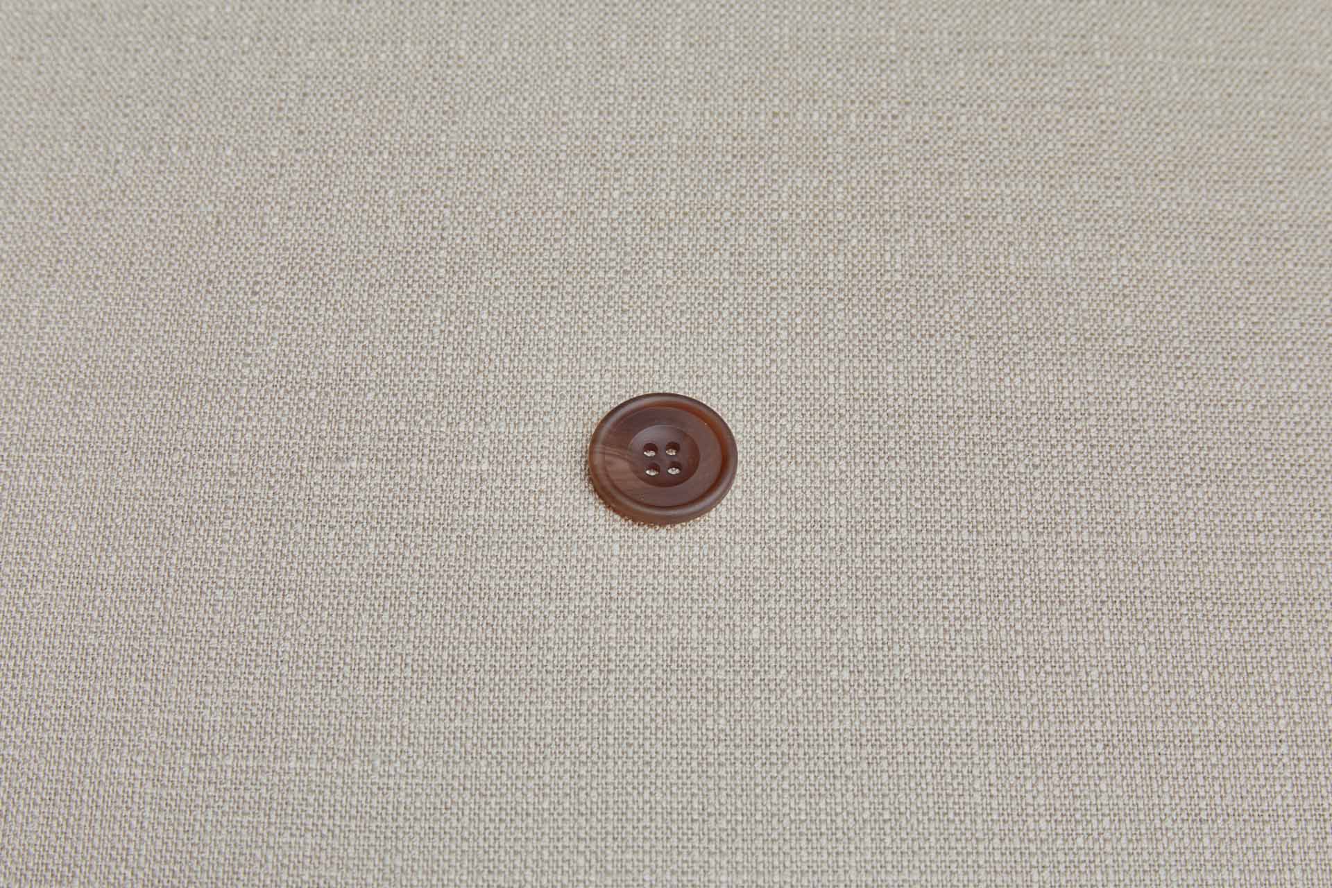 Round Dark Oak "Faux Horn" Button - 2.2cm, image 2 of 3