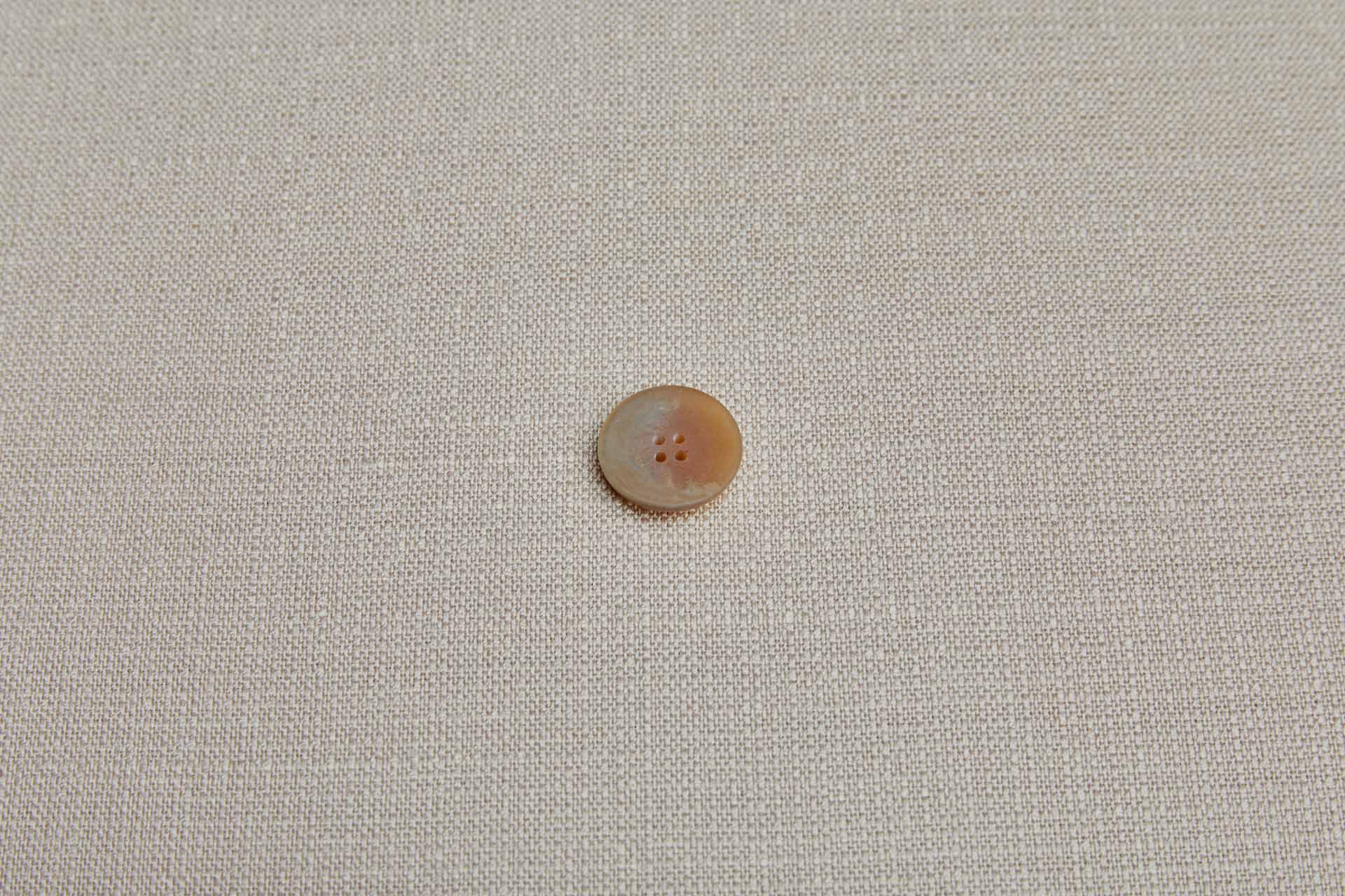 Vintage Round French Beige "Faux Mother-of-pearl" Button - 2.2cm, image 2 of 3