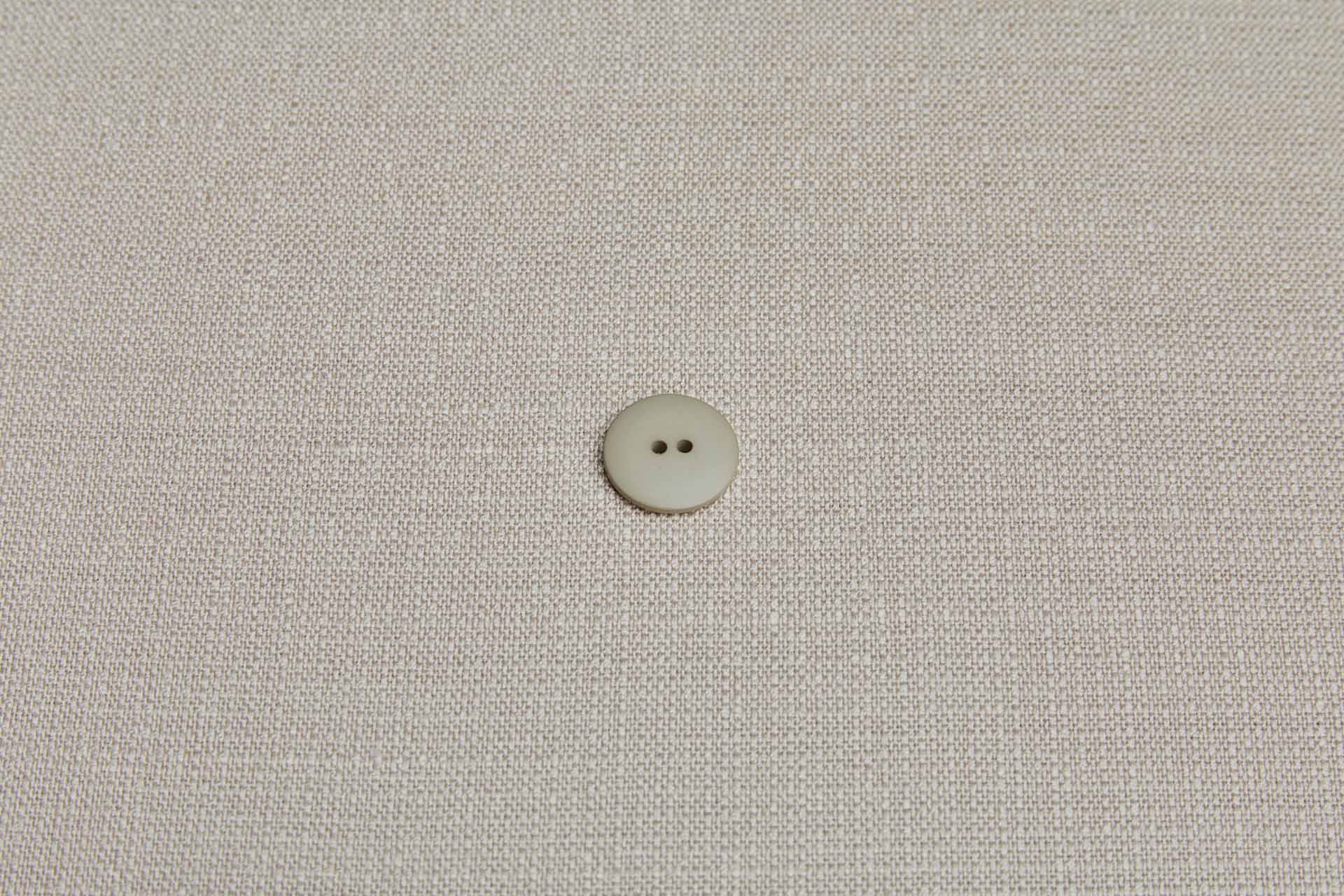 Vintage Round Pale Khaki Button - 2cm, image 2 of 3