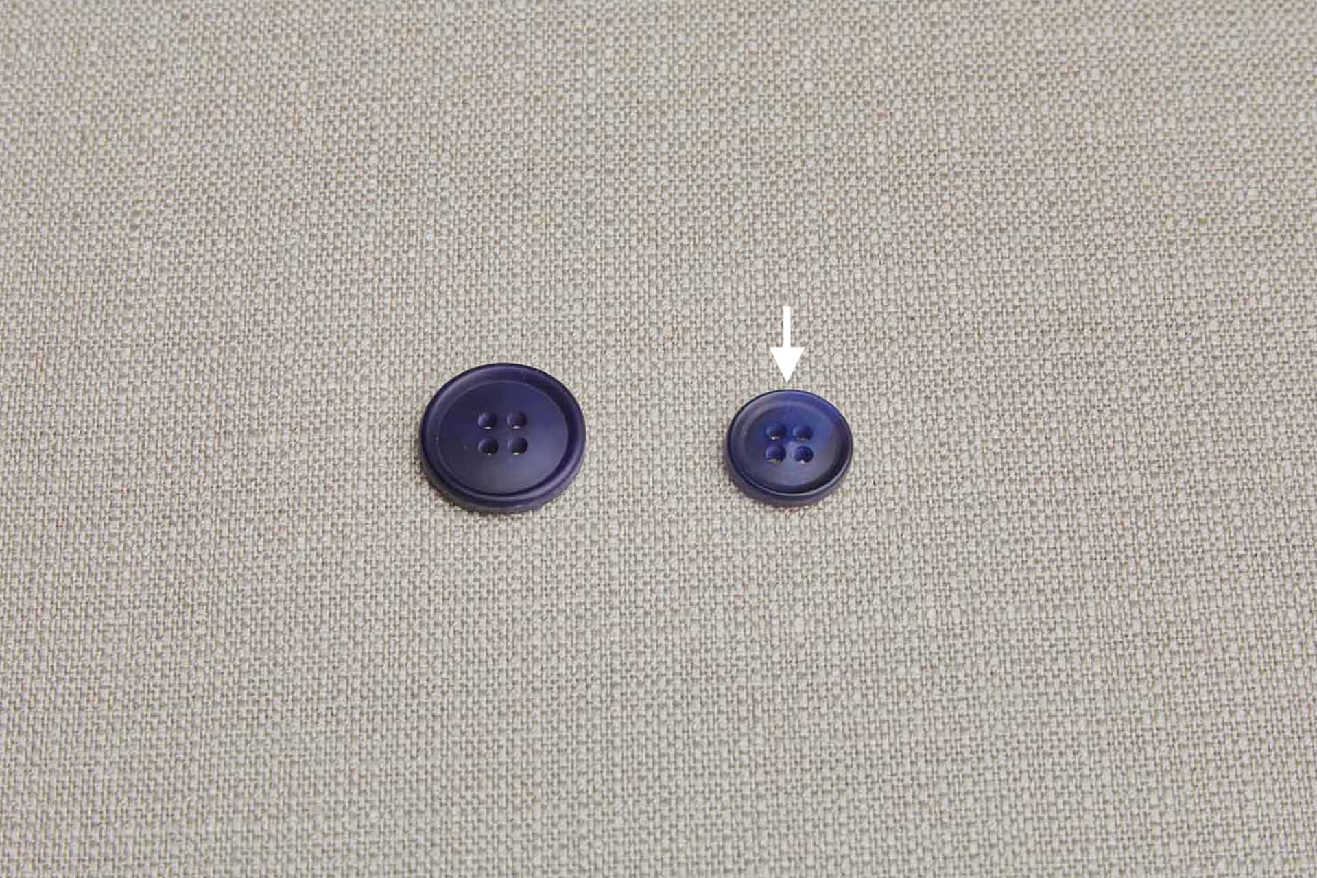 Vintage Round Dark Indigo Button - 1.5cm, image 2 of 3