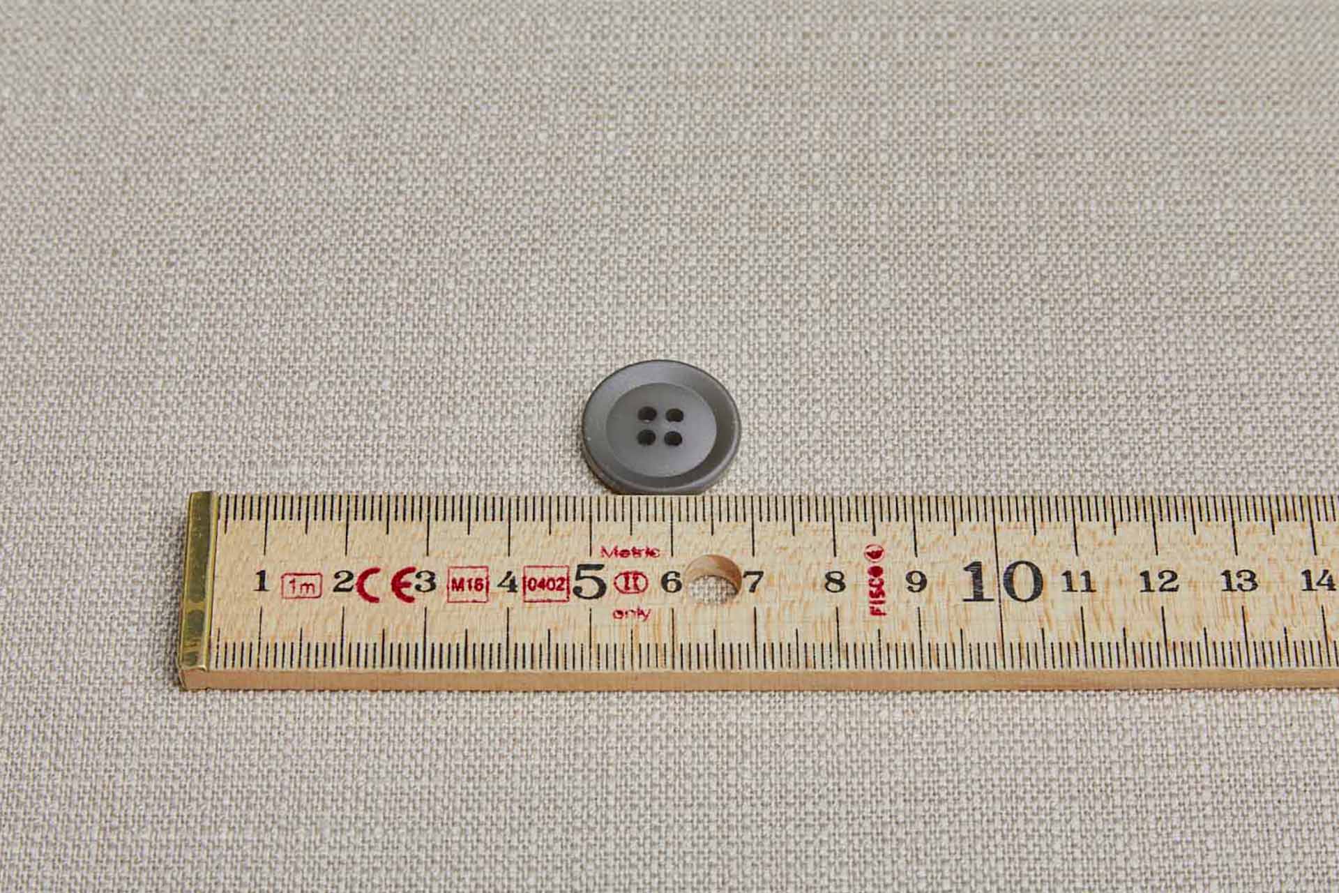 Vintage Round Gunpowder Button - 2cm, image 2 of 3