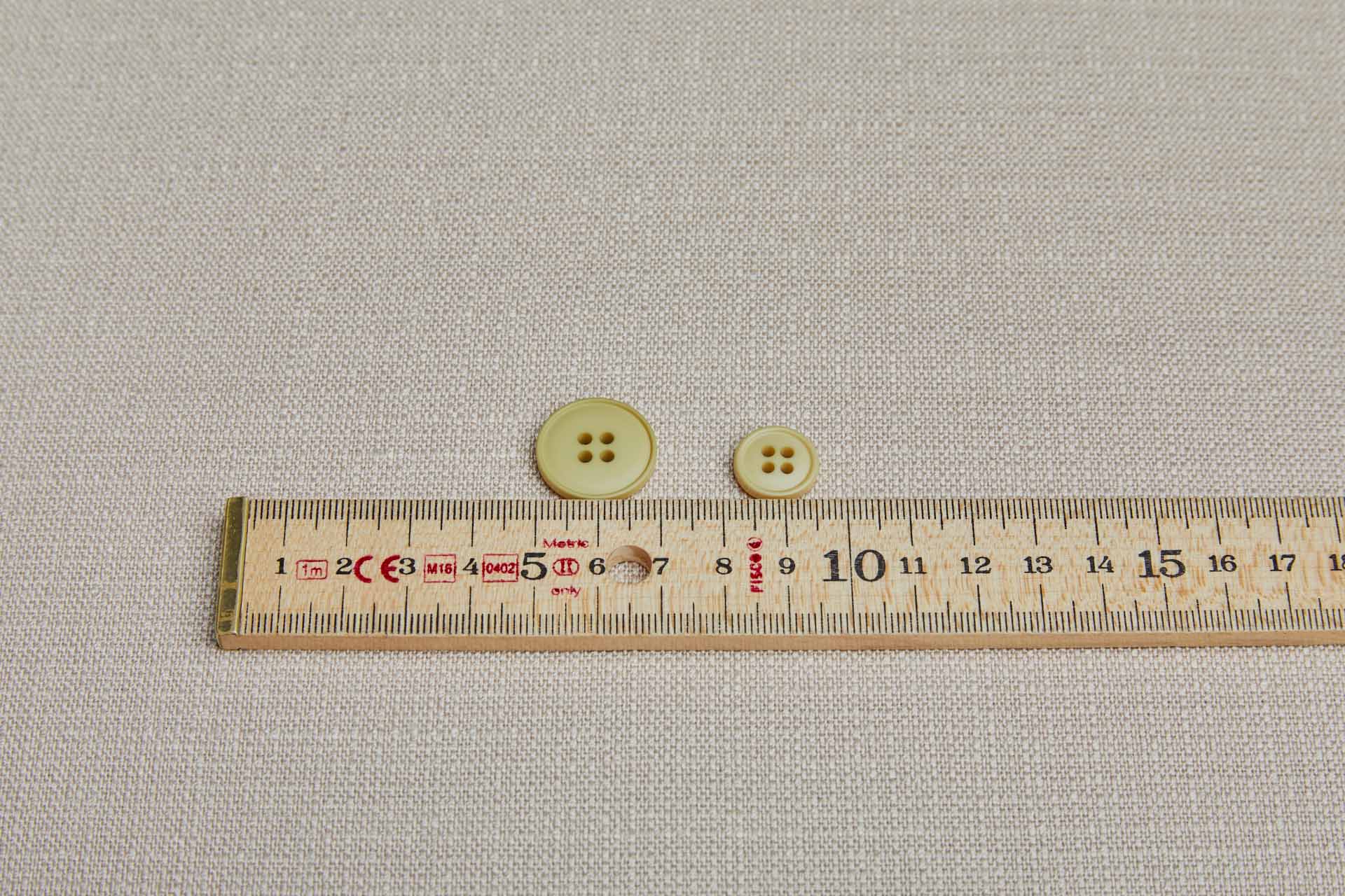 Vintage Round Ginger Button - 2cm, image 3 of 3