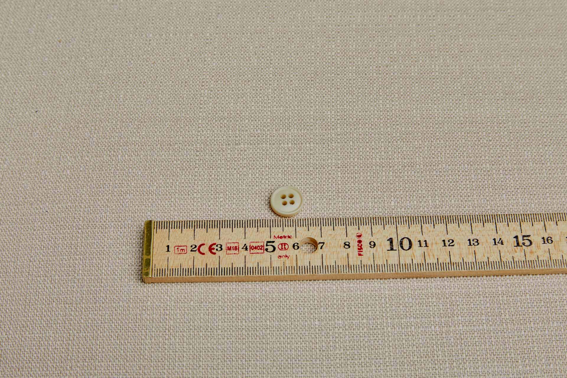 Small Vintage Sandy Beige Resin Buttons - 1.4cm, image 3 of 3