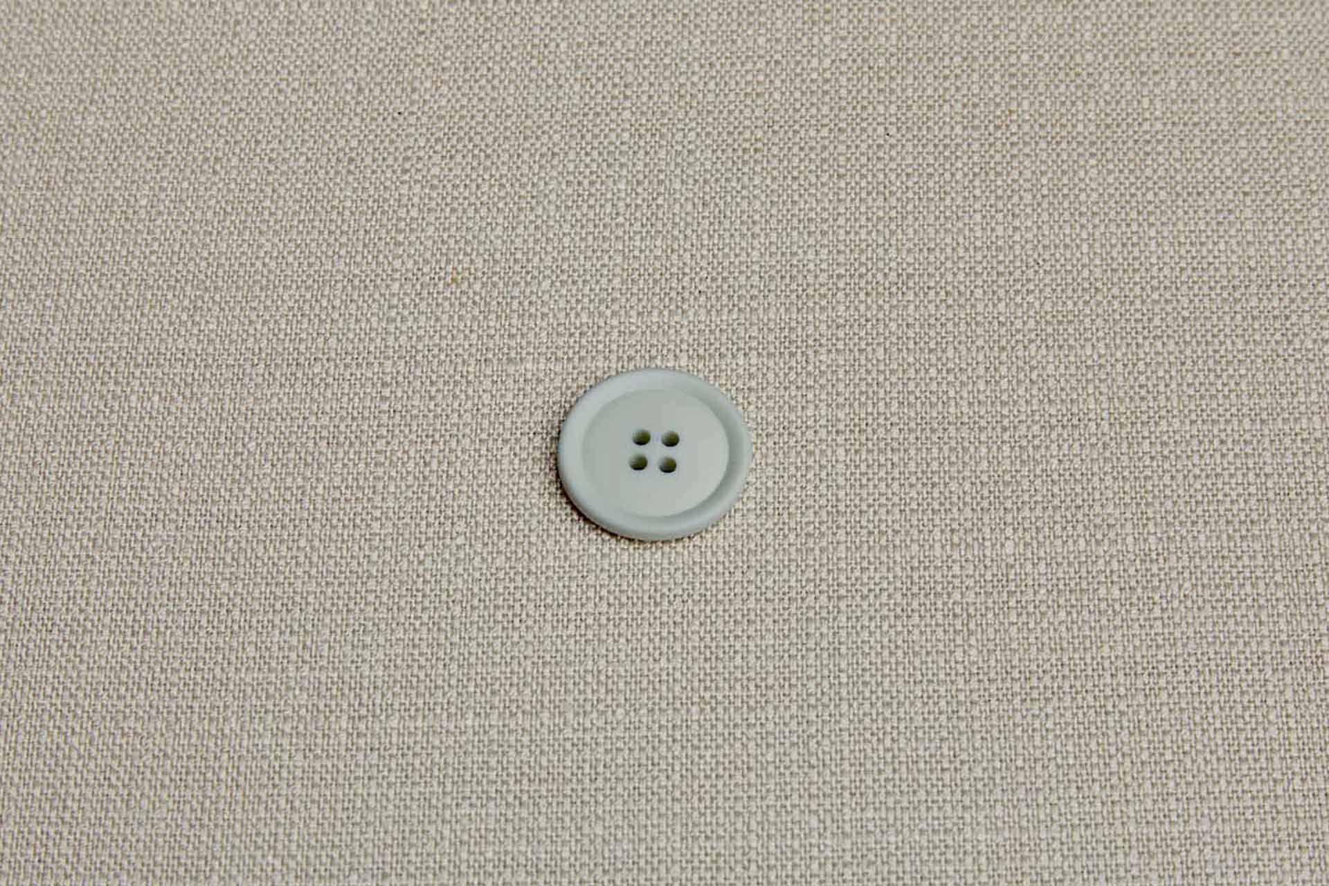 Vintage Round Glacier Grey Button - 2.4cm, image 3 of 3