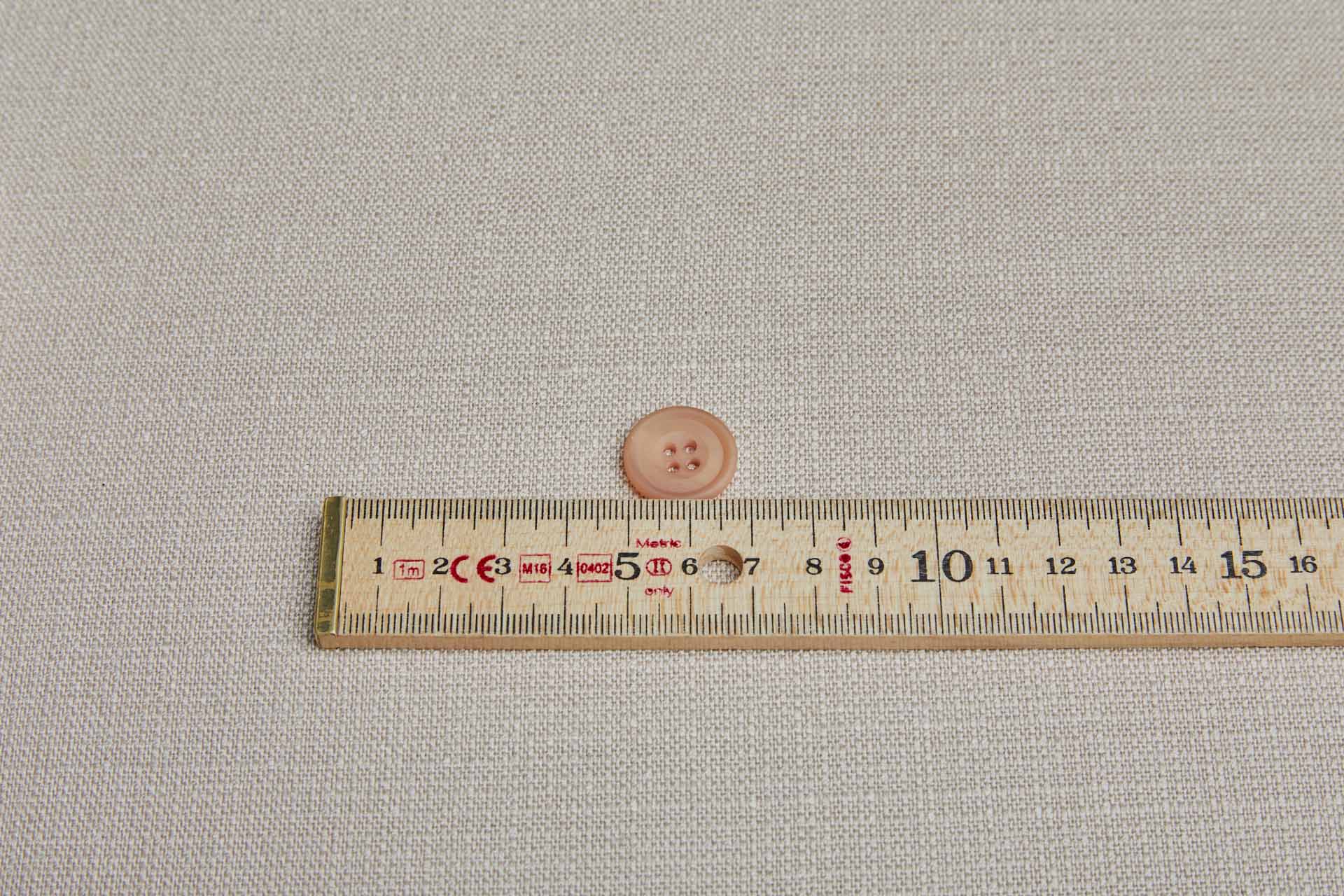 Round Pinkish Tan "Faux Horn" Button - 1.8-1.9cm, image 2 of 3