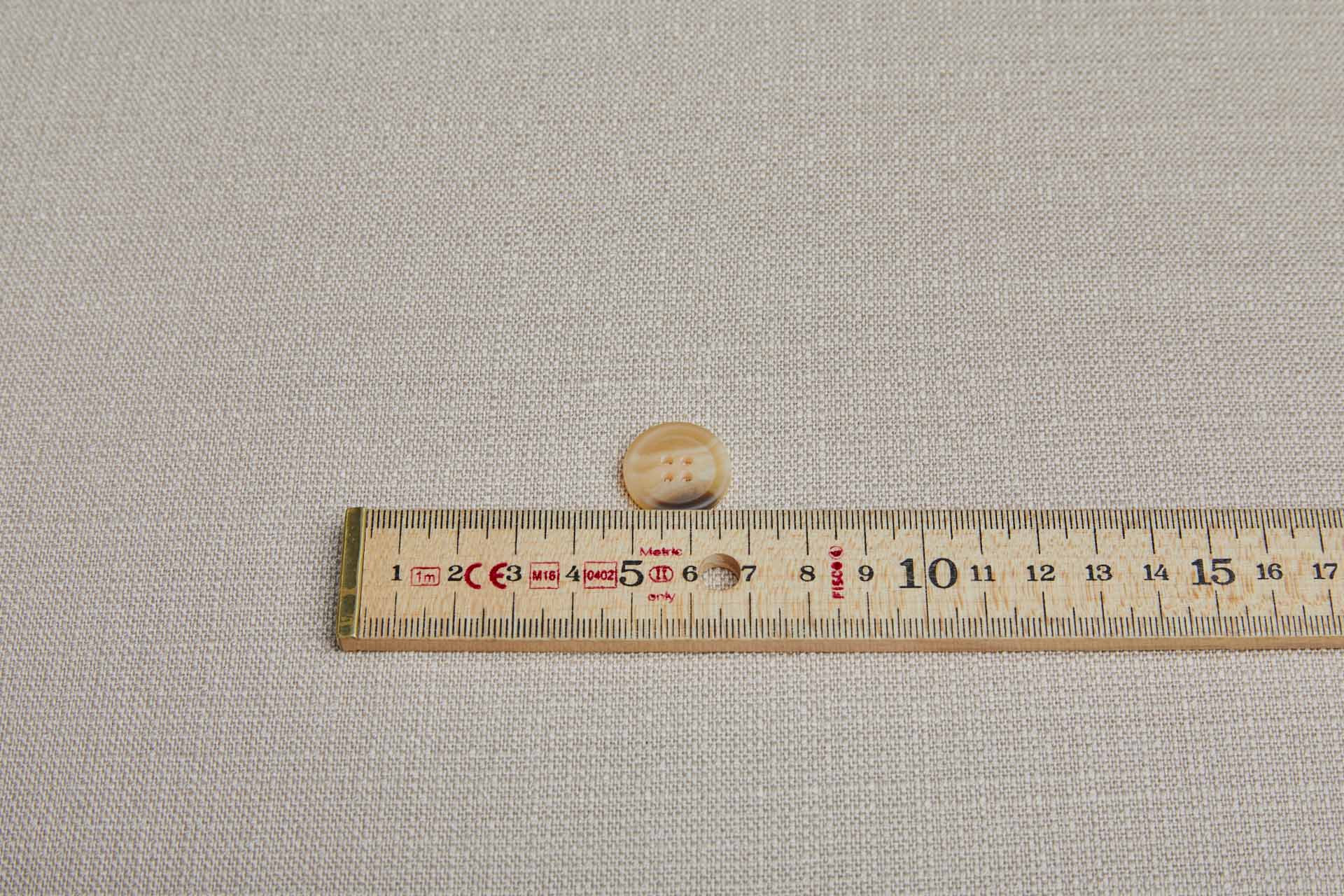 Round Tan and Brown "Faux Tortoise Shell" Button - 1.8cm, image 3 of 3