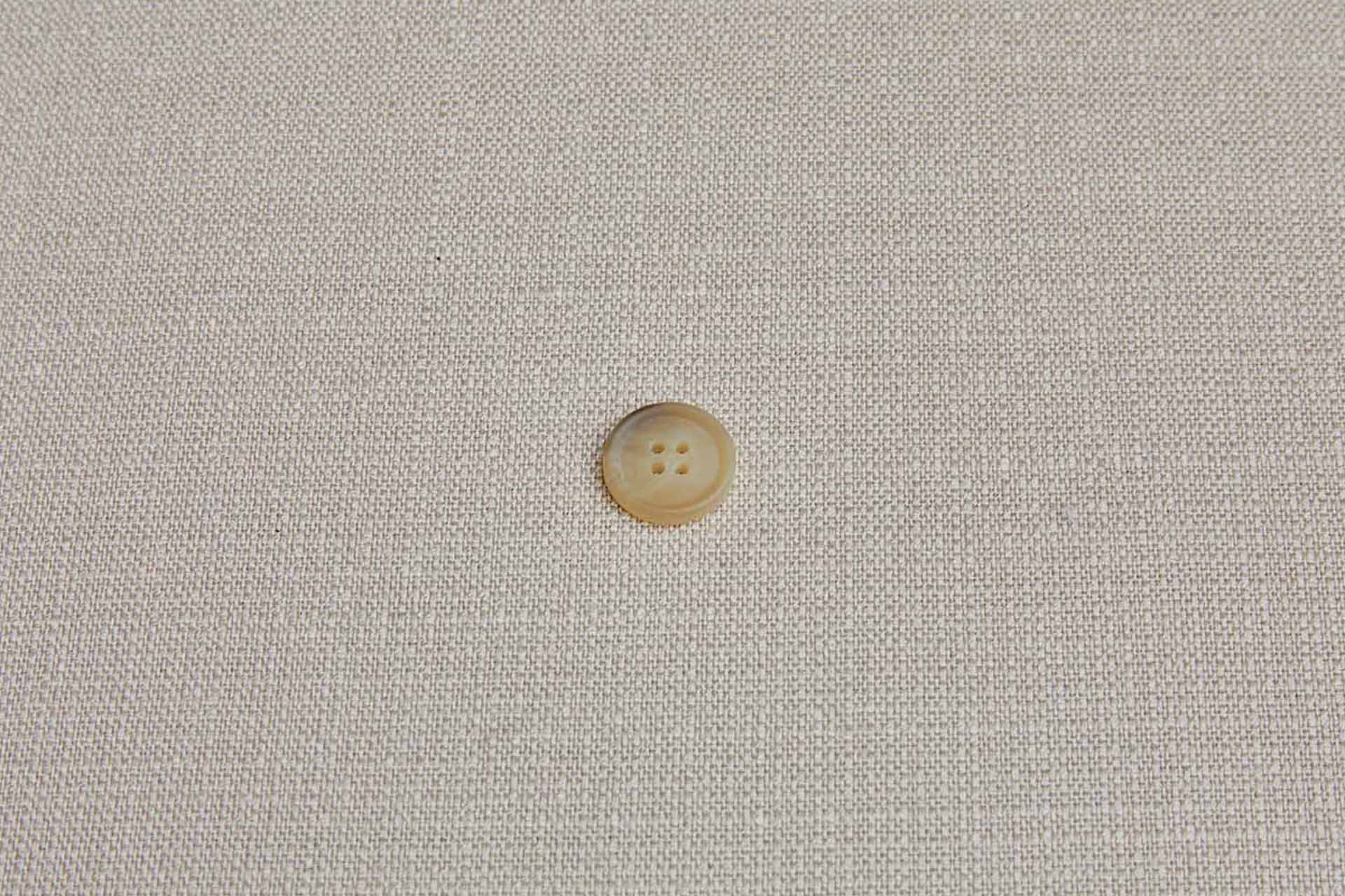 Round Sand and Brownish Grey "Faux Horn" Button - 1.8cm, image 2 of 3