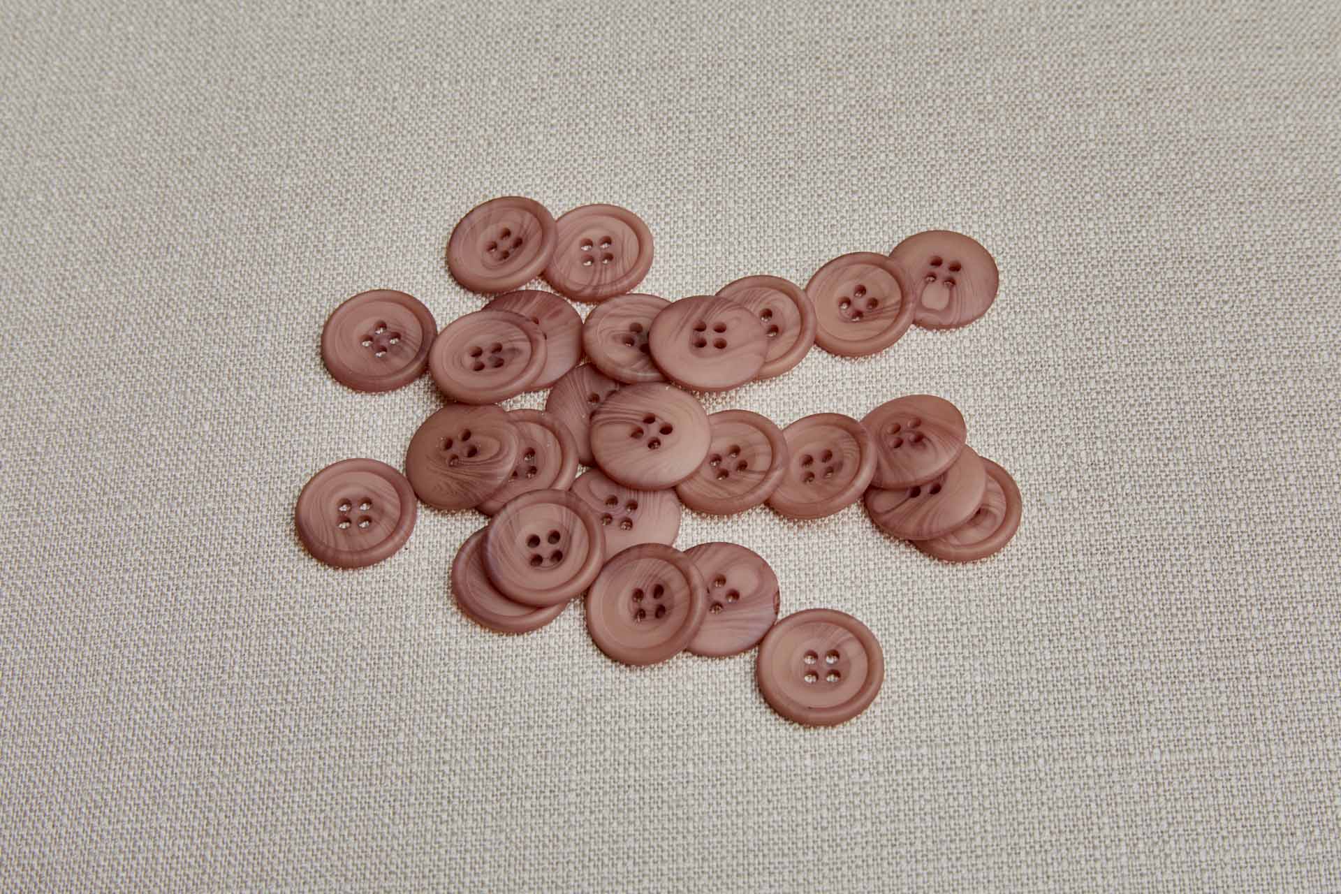 Round Persian Beige "Faux Horn" Button - 2cm