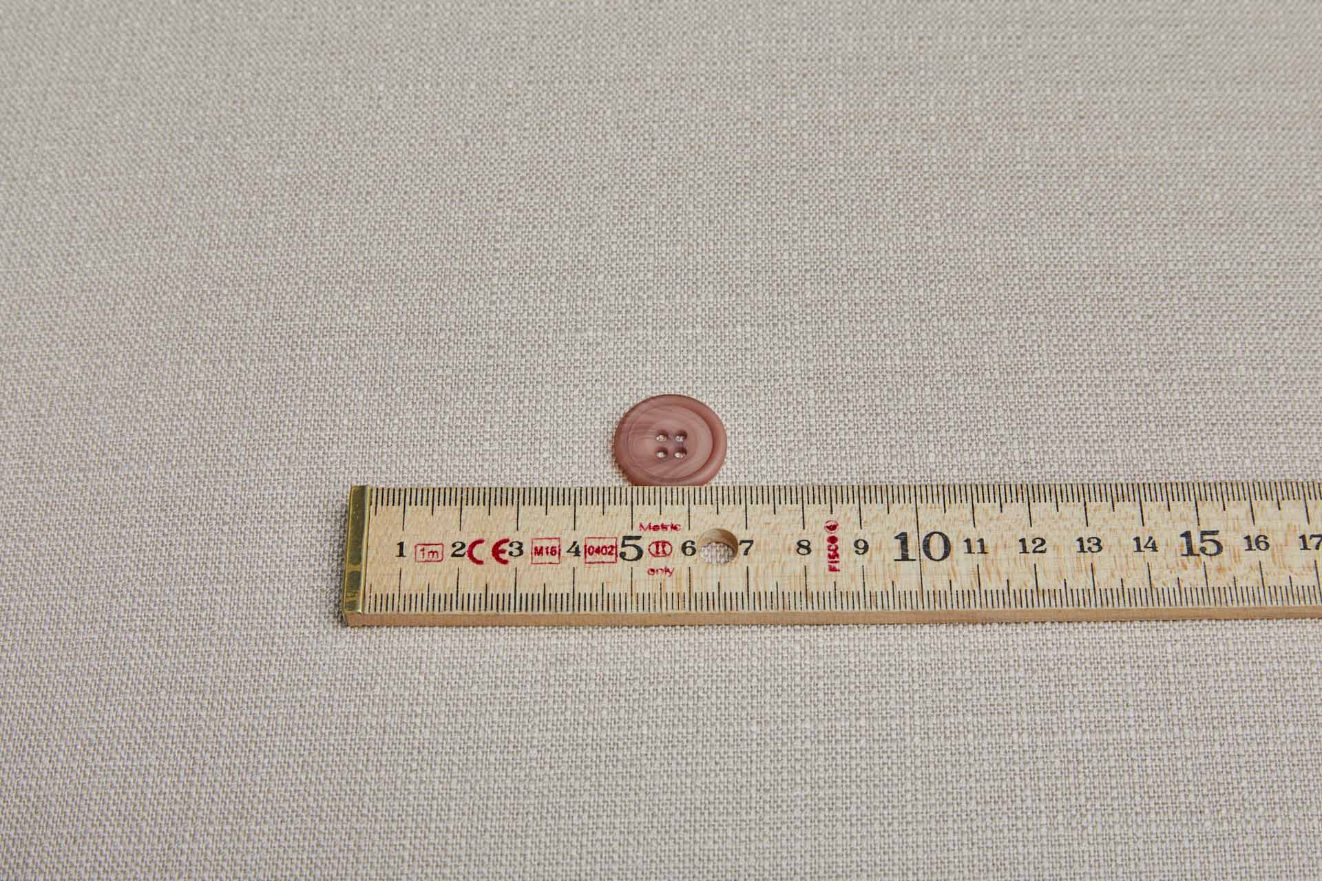 Round Persian Beige "Faux Horn" Button - 2cm, image 3 of 3