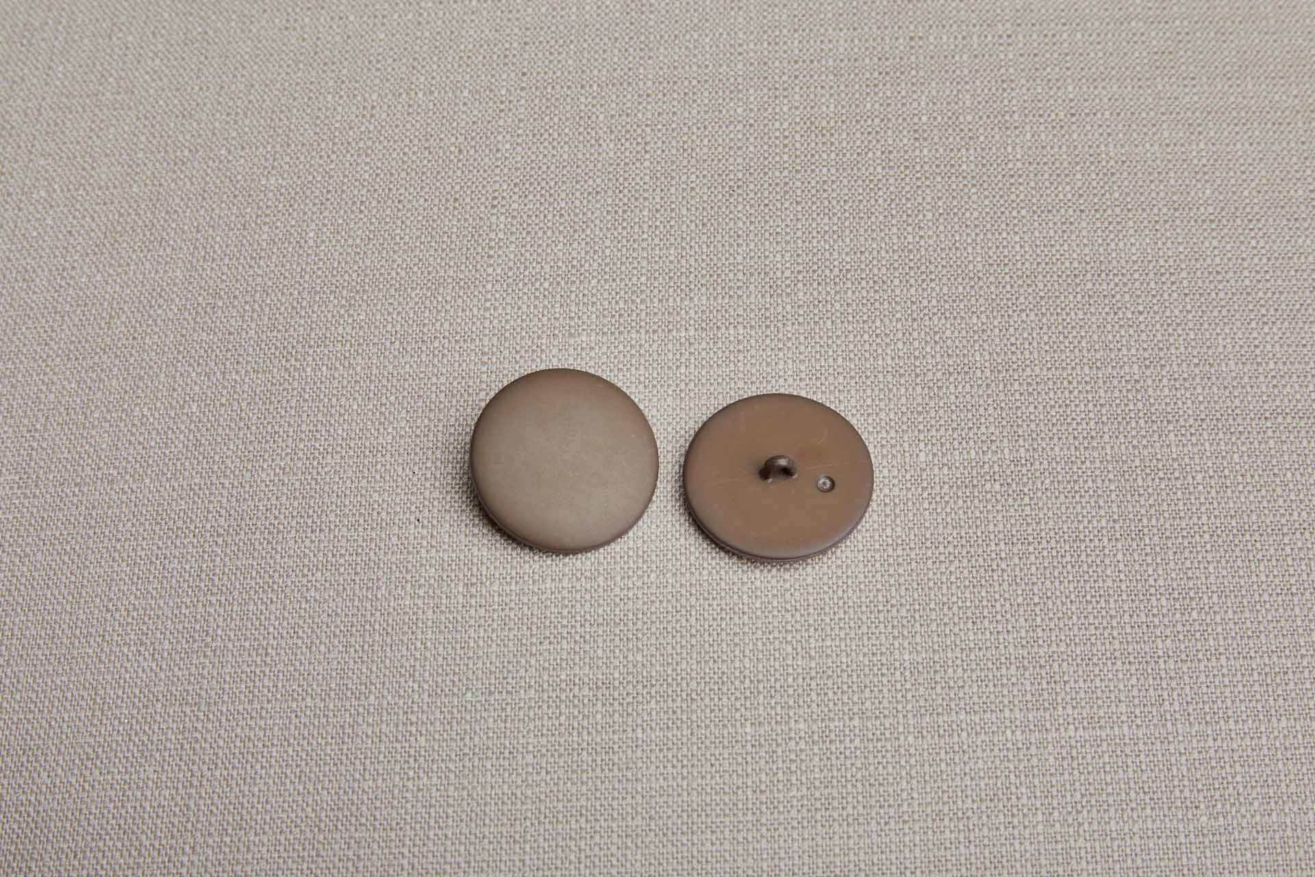 Set of 9 Large Vintage Round Dull Brown Shank Button - 3.4cm, image 3 of 3