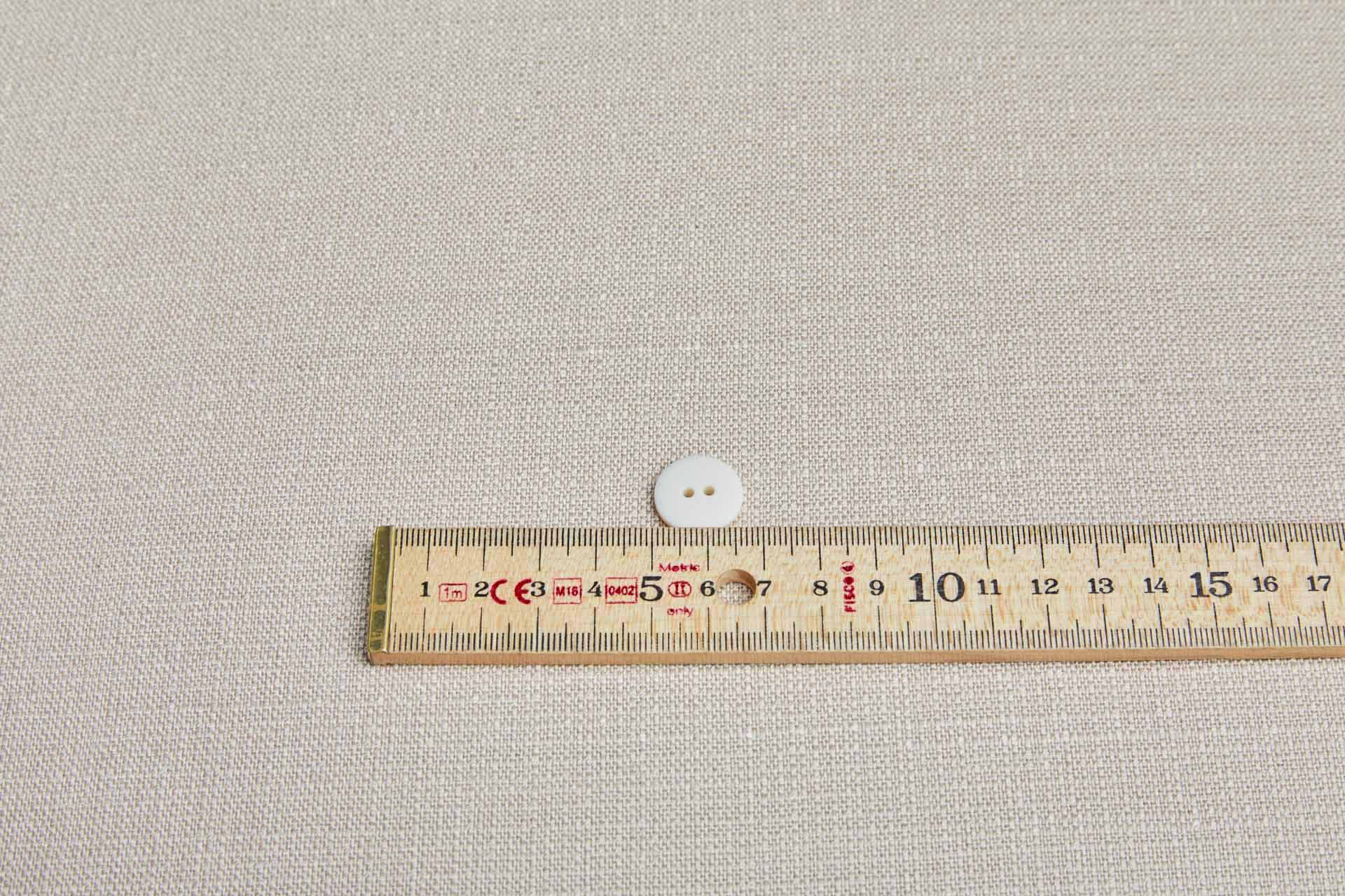 Vintage Round Creamy Ivory Button - 1.6cm, image 3 of 3