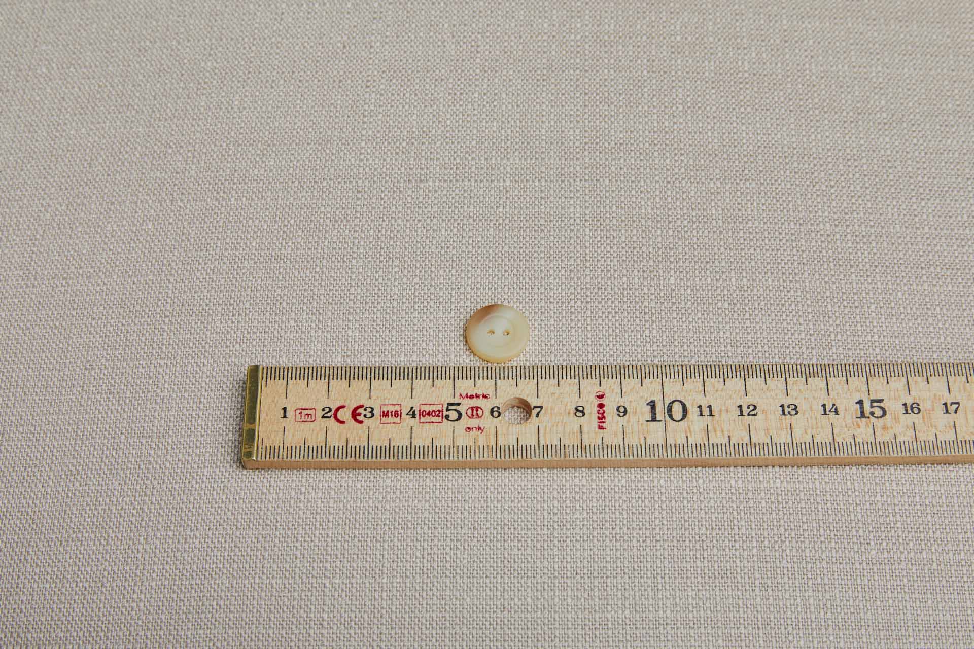 Set of 9 Cream and Tan Resin Buttons - 1.5cm, image 2 of 3