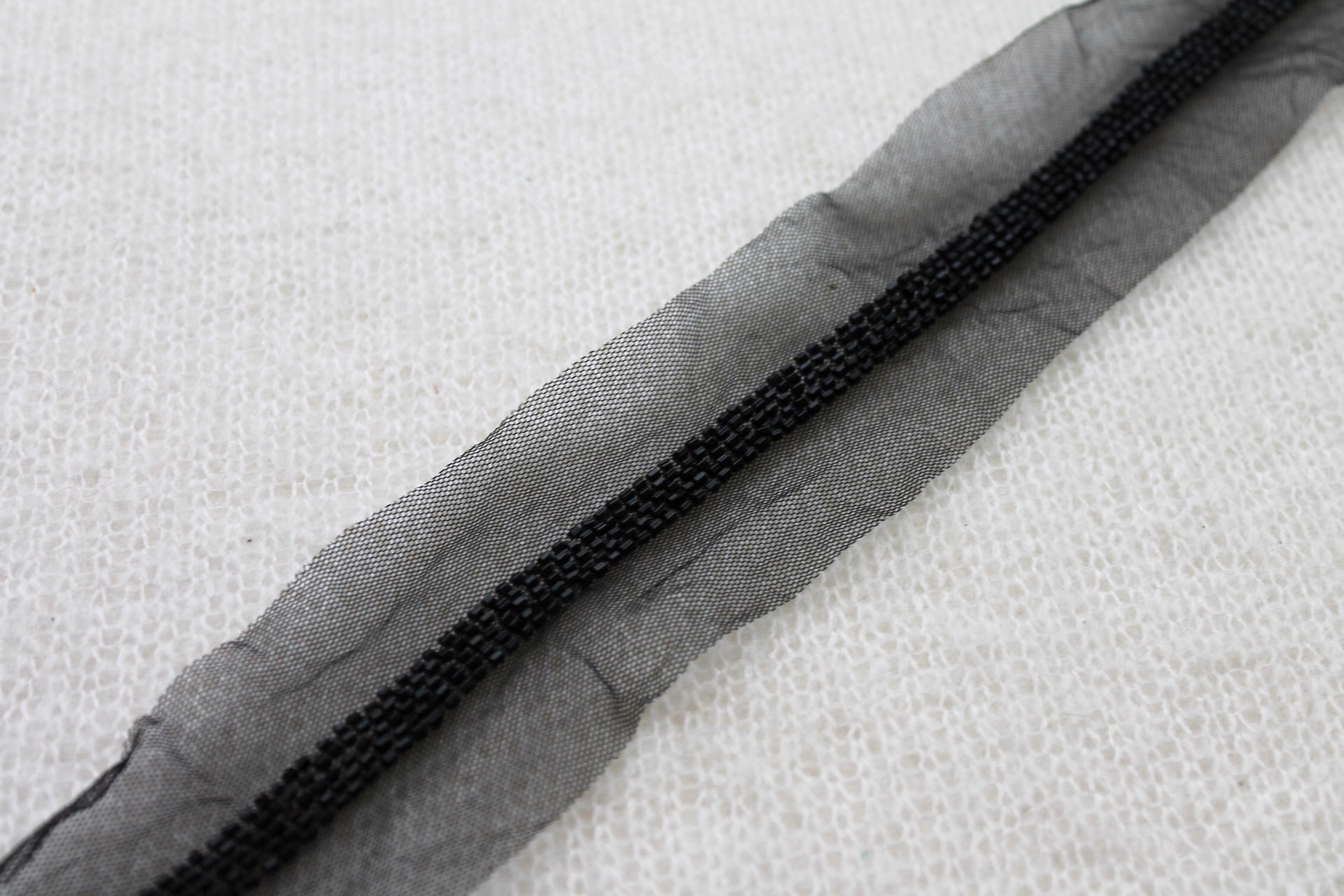 Beaded Micro Trim - Black, image 2 of 3