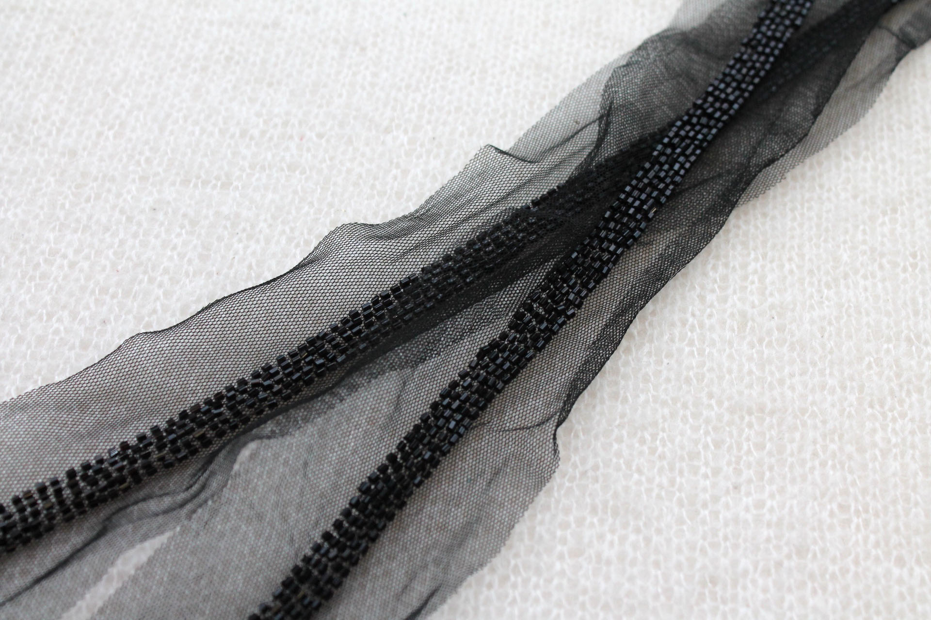 Beaded Micro Trim - Black, image 3 of 3