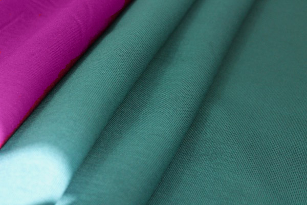 Bonded Jersey - Deep Magenta/Teal - Scrap 0.2m Piece fabric, image 3 of 7