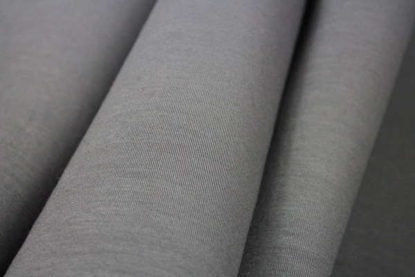 Woolen Bonded Jersey - Slate Grey/Black fabric, image 4 of 7