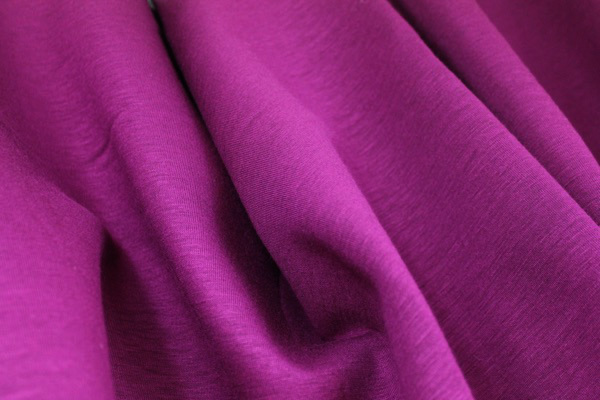 Bonded Jersey - Deep Magenta/Black fabric, image 5 of 5