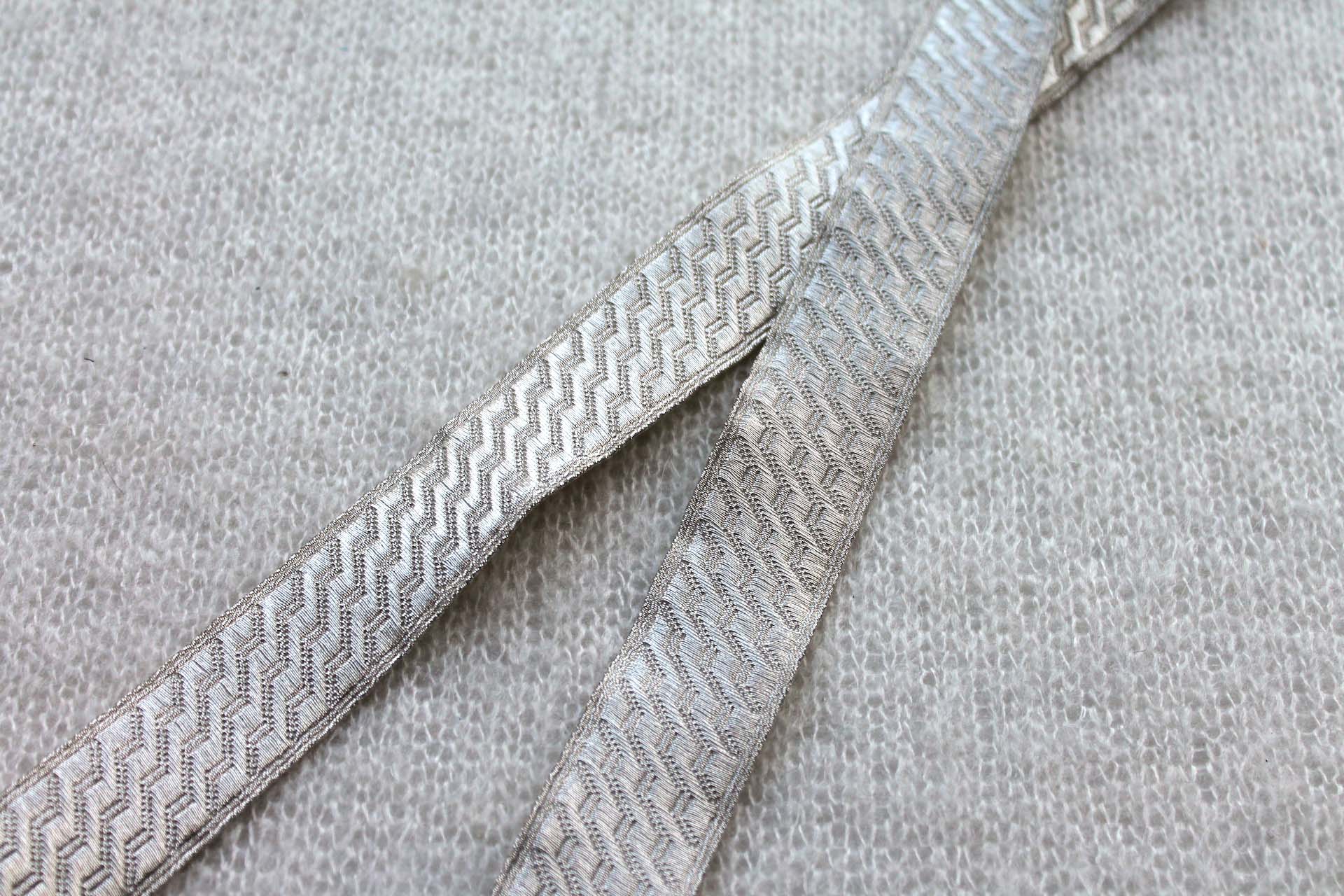 Silver "Guards Lace" Braid with Geometric Design - Large trim, image 3 of 4
