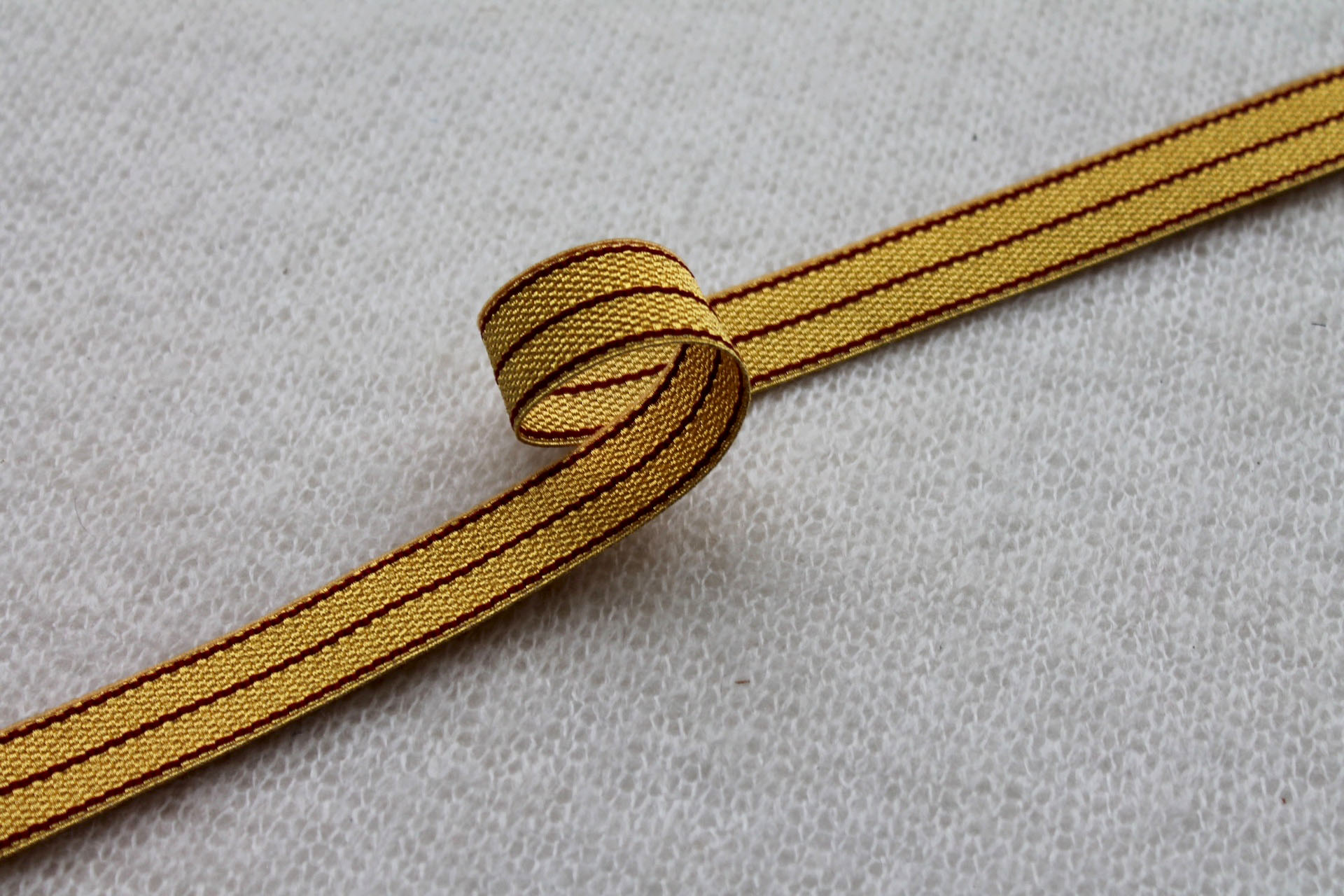 Gold Military Style Braid with Red Stripes trim, image 3 of 4