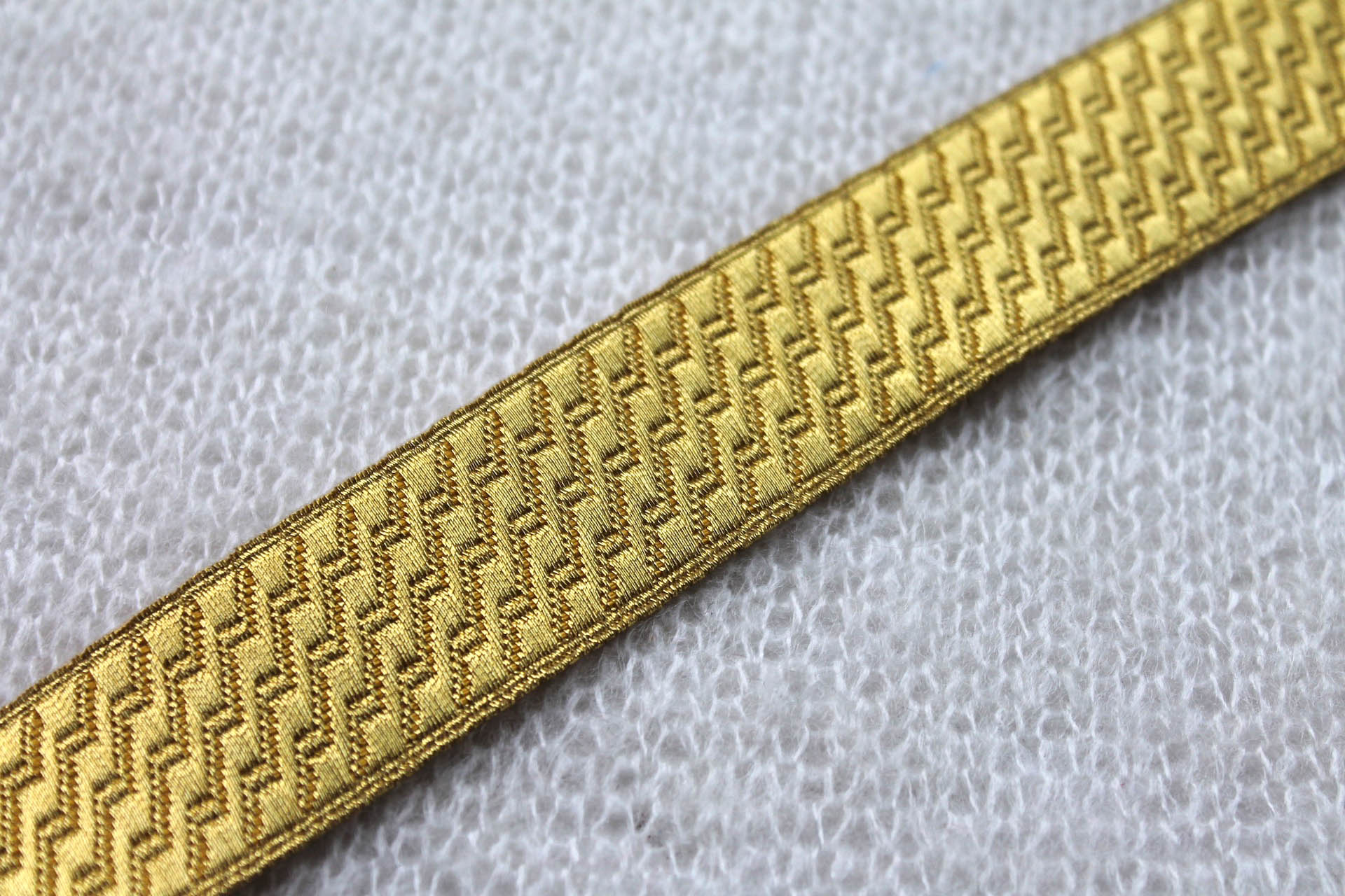 Gold "Guards Lace" Braid with Geometric Design - Large trim