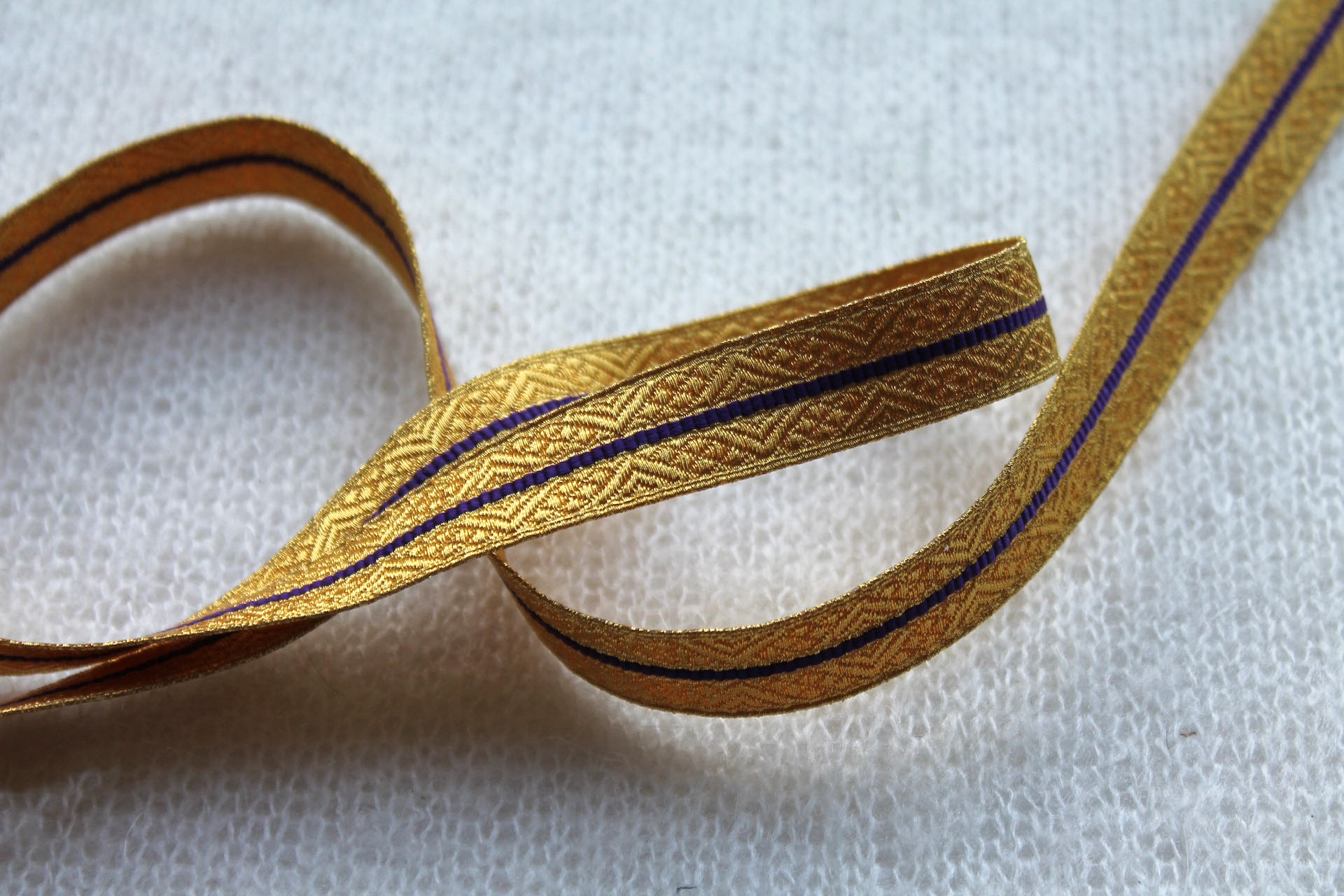 Gold "Guards Lace" Braid with Purple Stripe trim, image 4 of 4