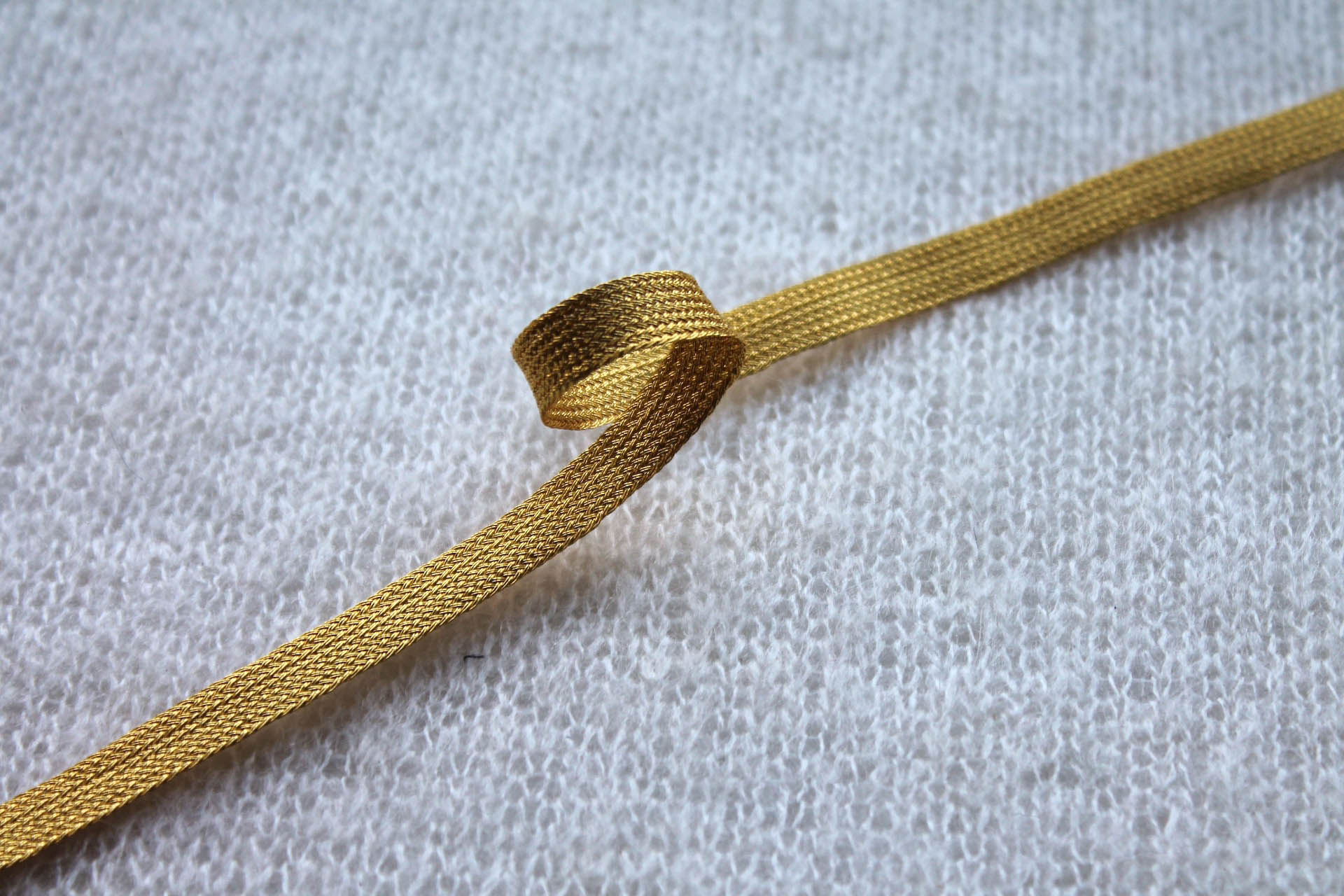 Plain Gold Ribbon Braid trim, image 2 of 3