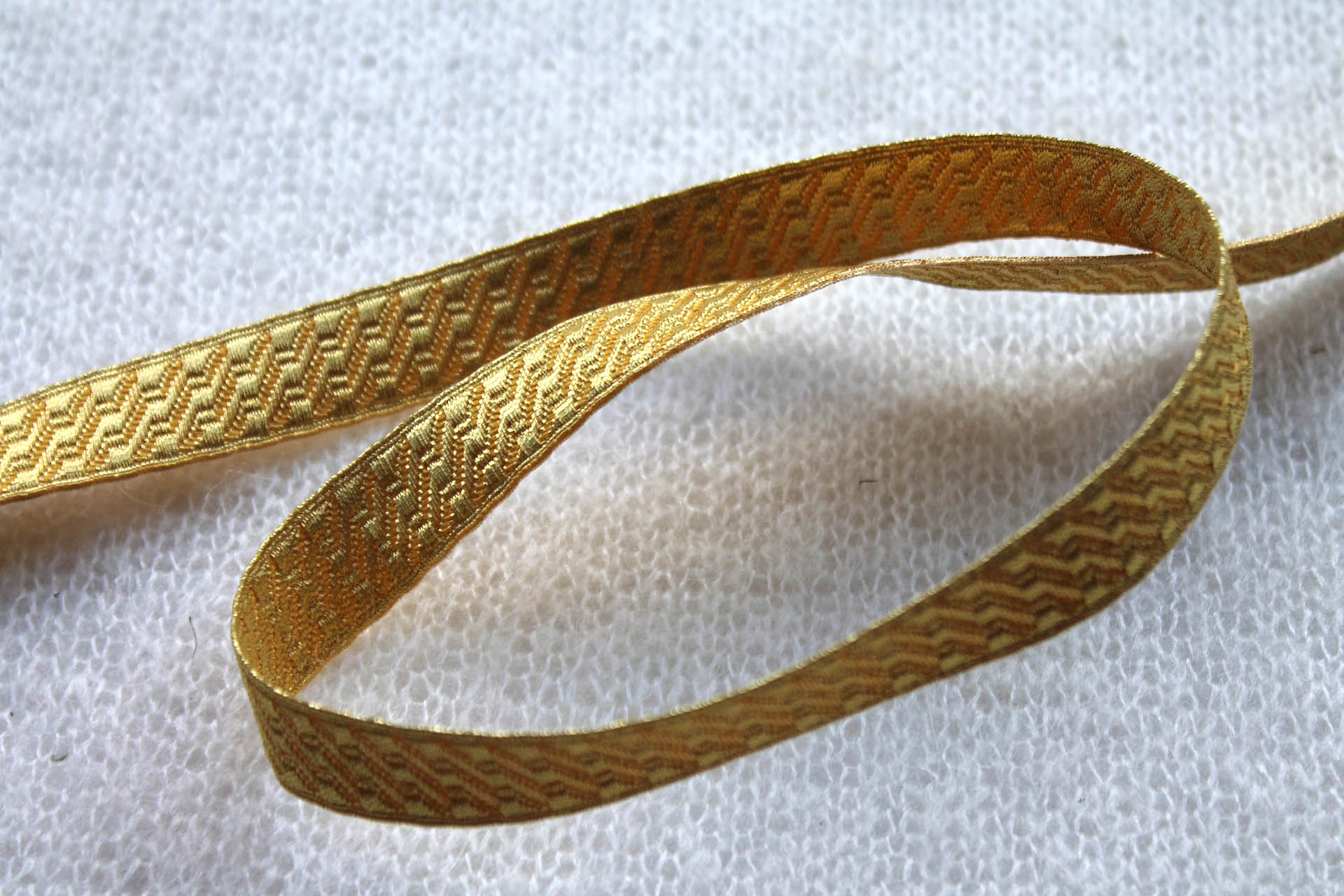 Gold "Guards Lace" Braid with Geometric Design - Medium trim, image 2 of 4