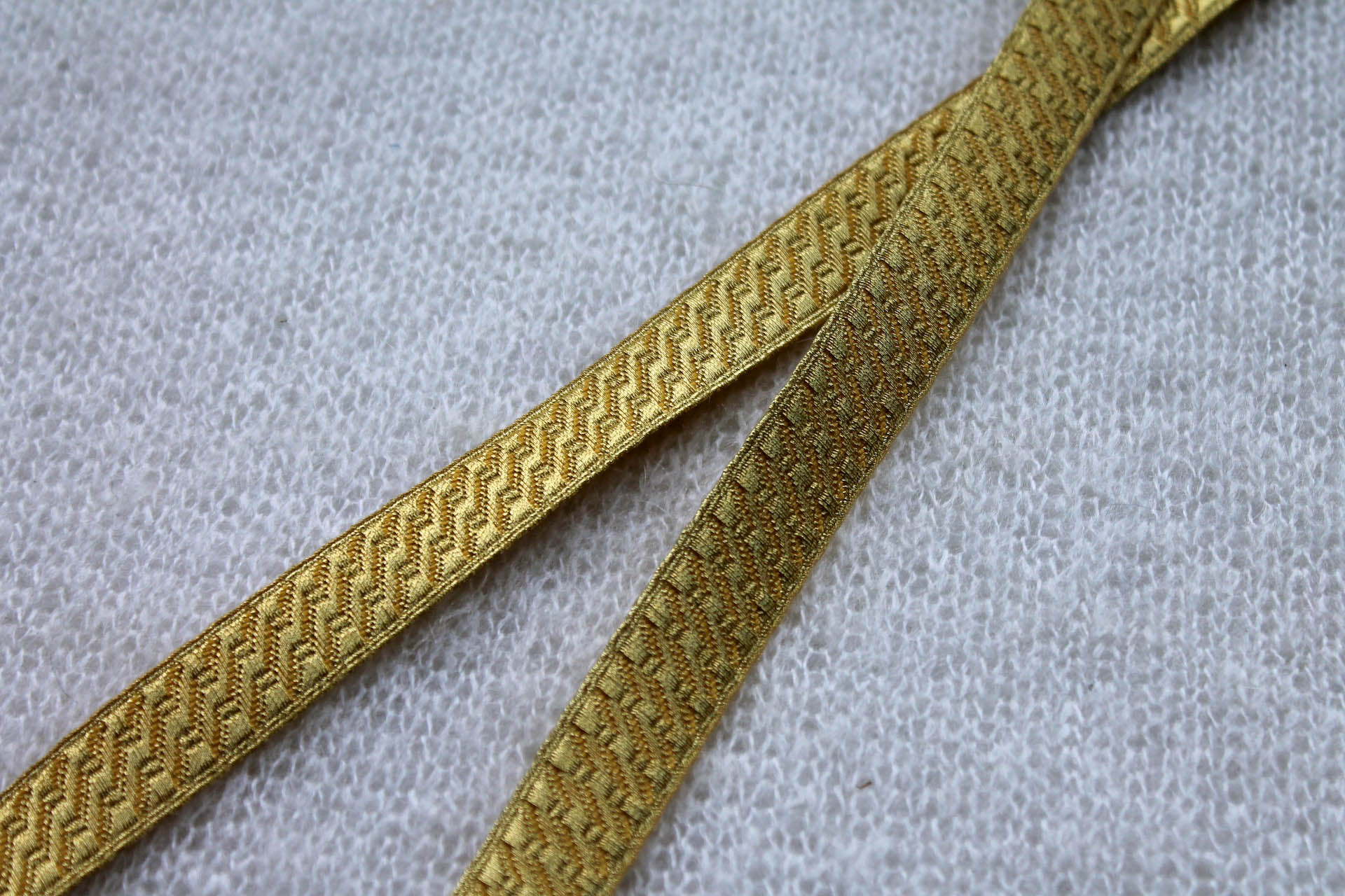 Gold "Guards Lace" Braid with Geometric Design - Medium trim, image 3 of 4
