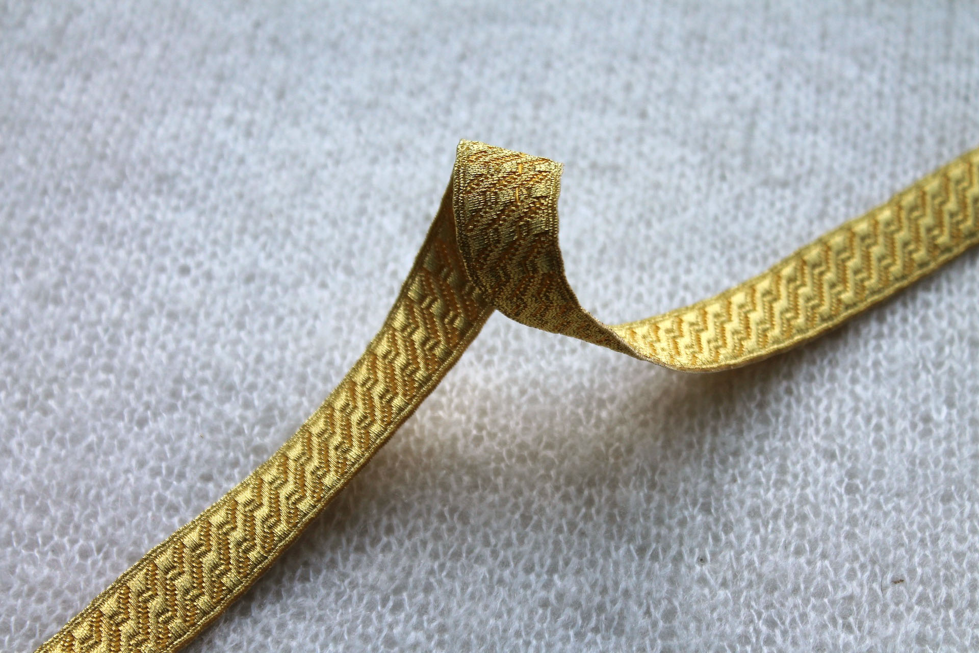 Gold "Guards Lace" Braid with Geometric Design - Medium trim, image 4 of 4