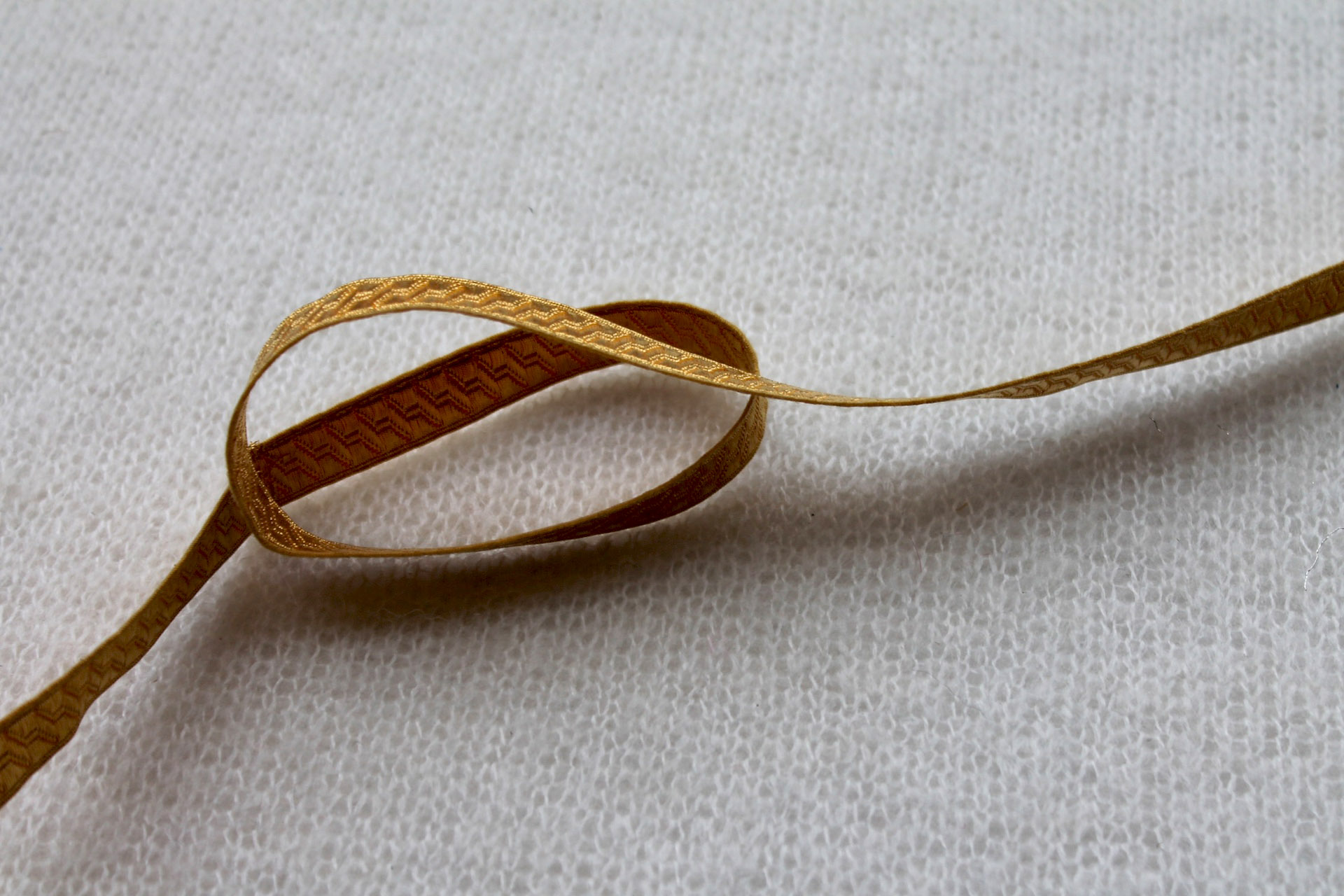 Warm Gold "Guards Lace" Braid with Geometric Design - Small trim, image 4 of 4