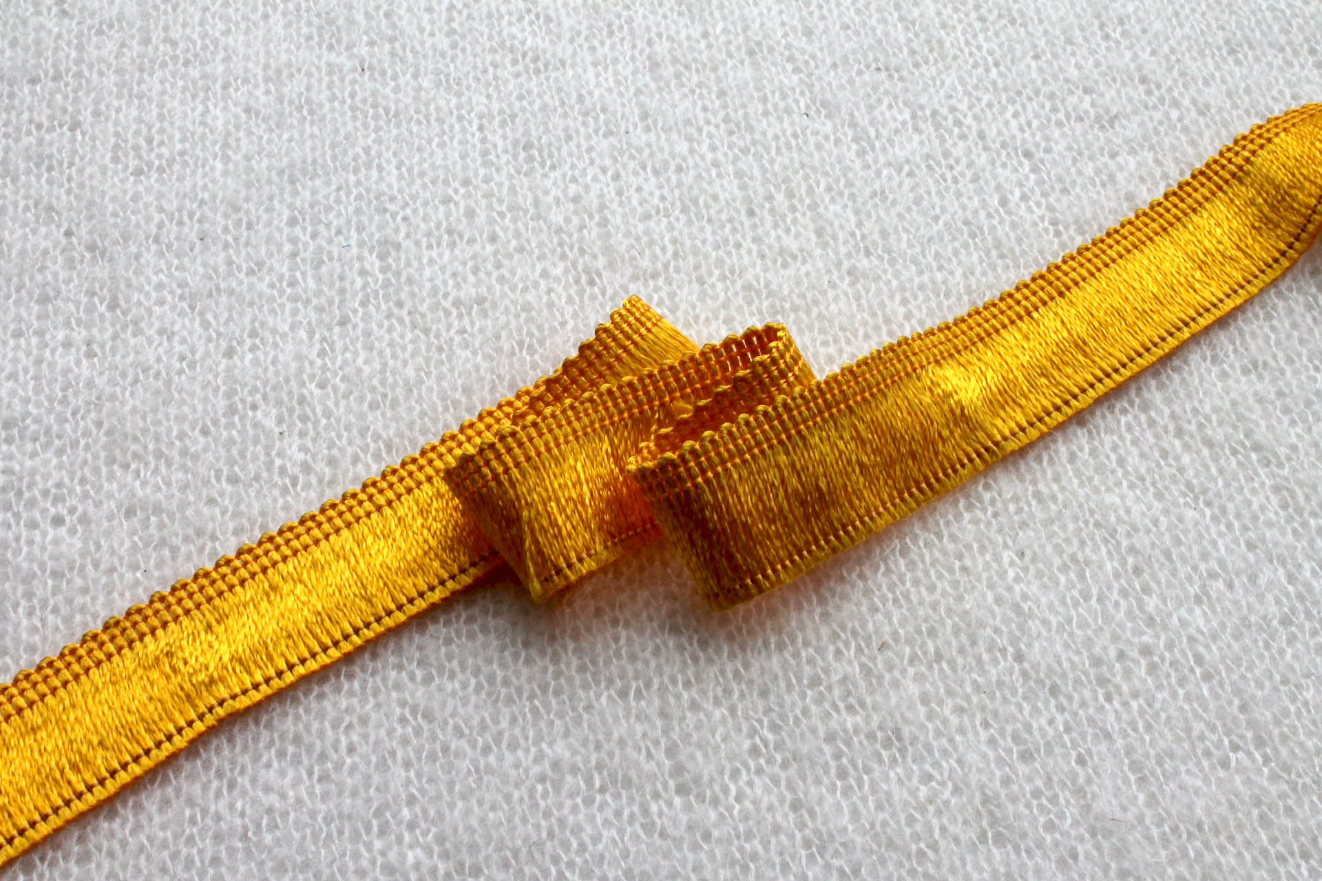 Yellow Viscose Fringe - 2.5cm trim, image 2 of 4