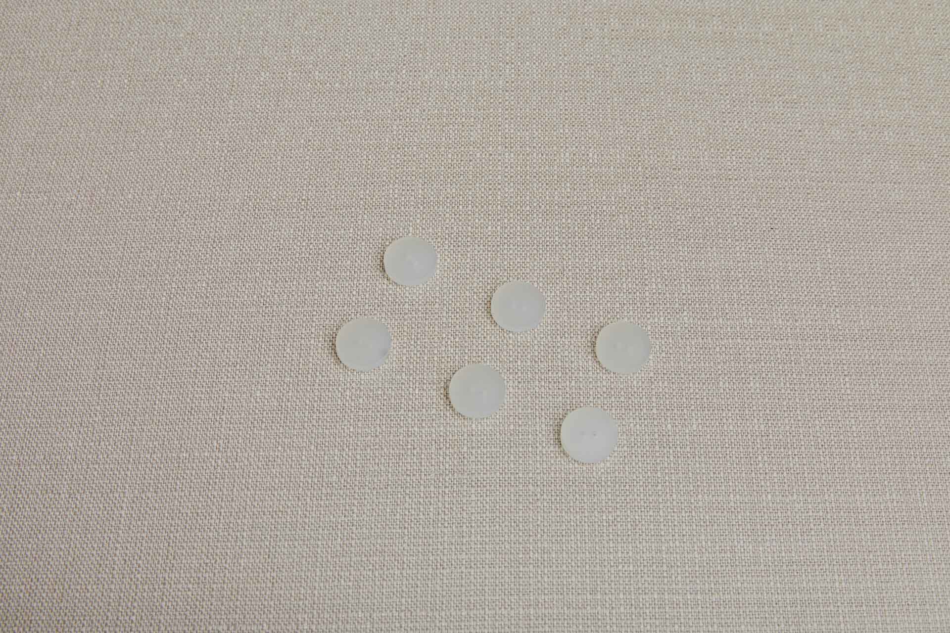 Semi-transparent Ivory Resin Button - 1.5cm, image 3 of 3
