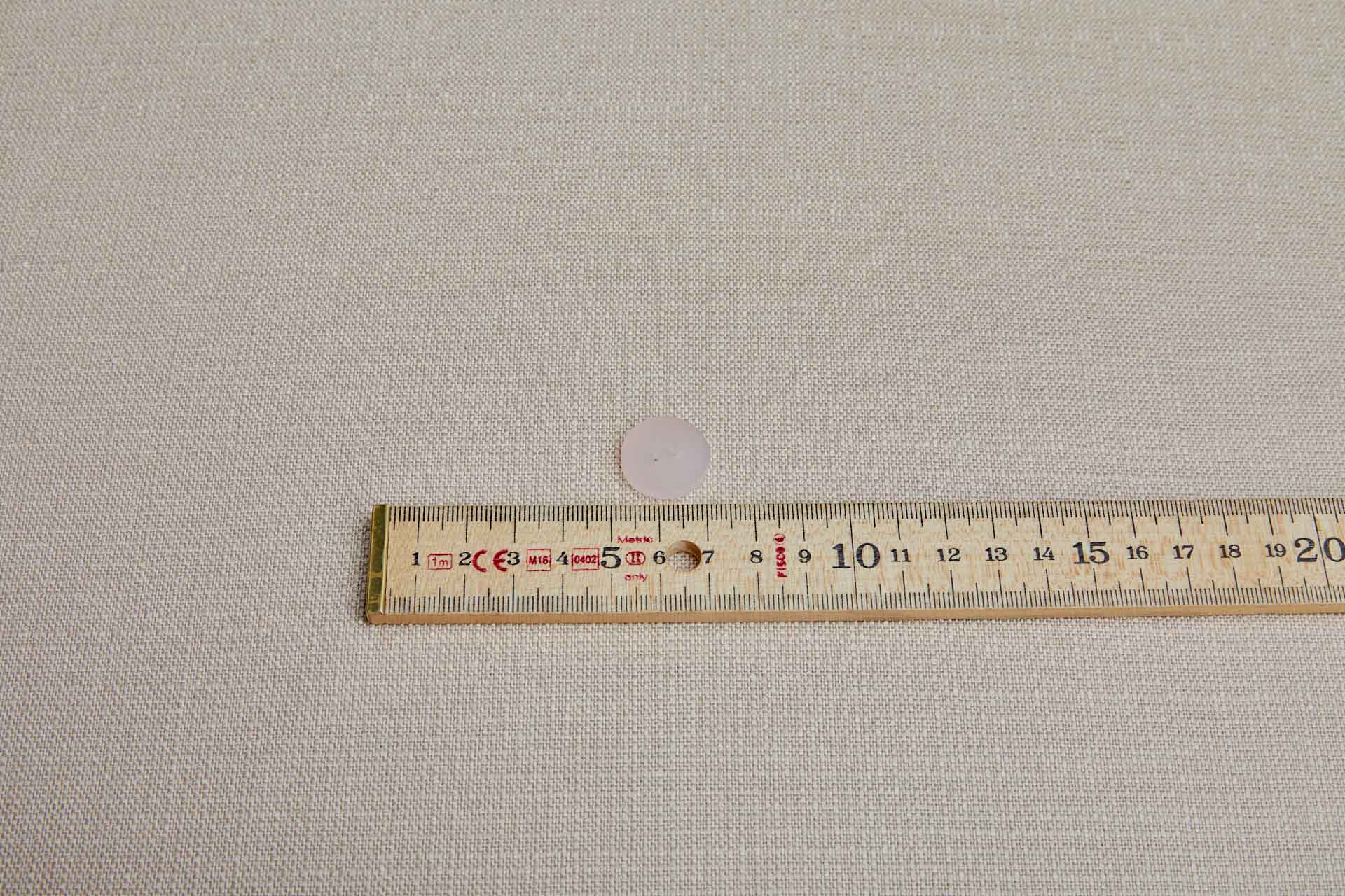 Semi-transparent Pale Pink Resin Button - 1.9cm, image 4 of 4
