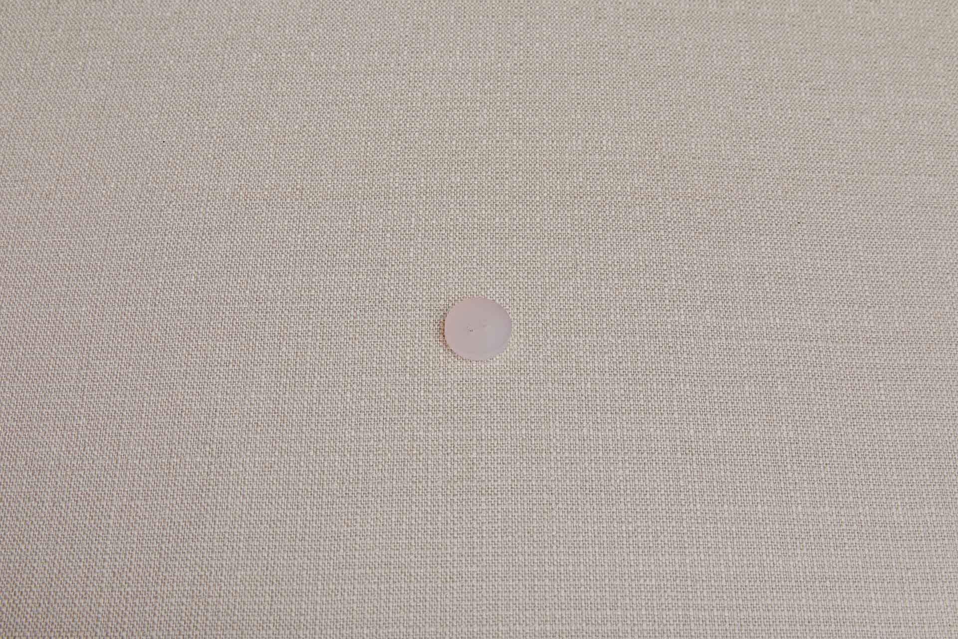 Semi-transparent Pale Pink Resin Button - 1.9cm, image 3 of 4