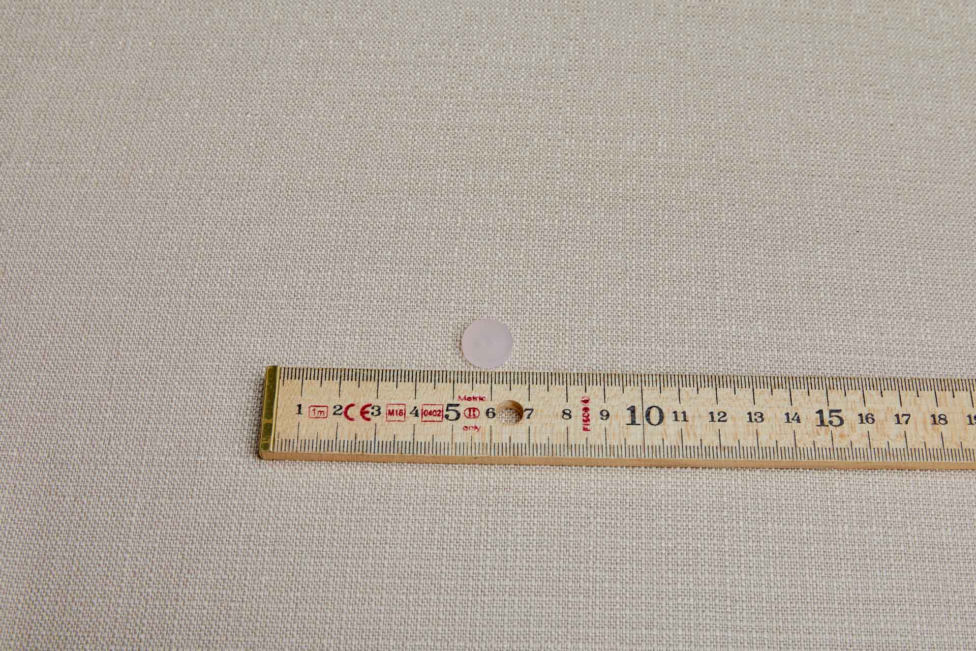 Semi-transparent Pale Pink Resin Button - 1.4cm, image 3 of 3