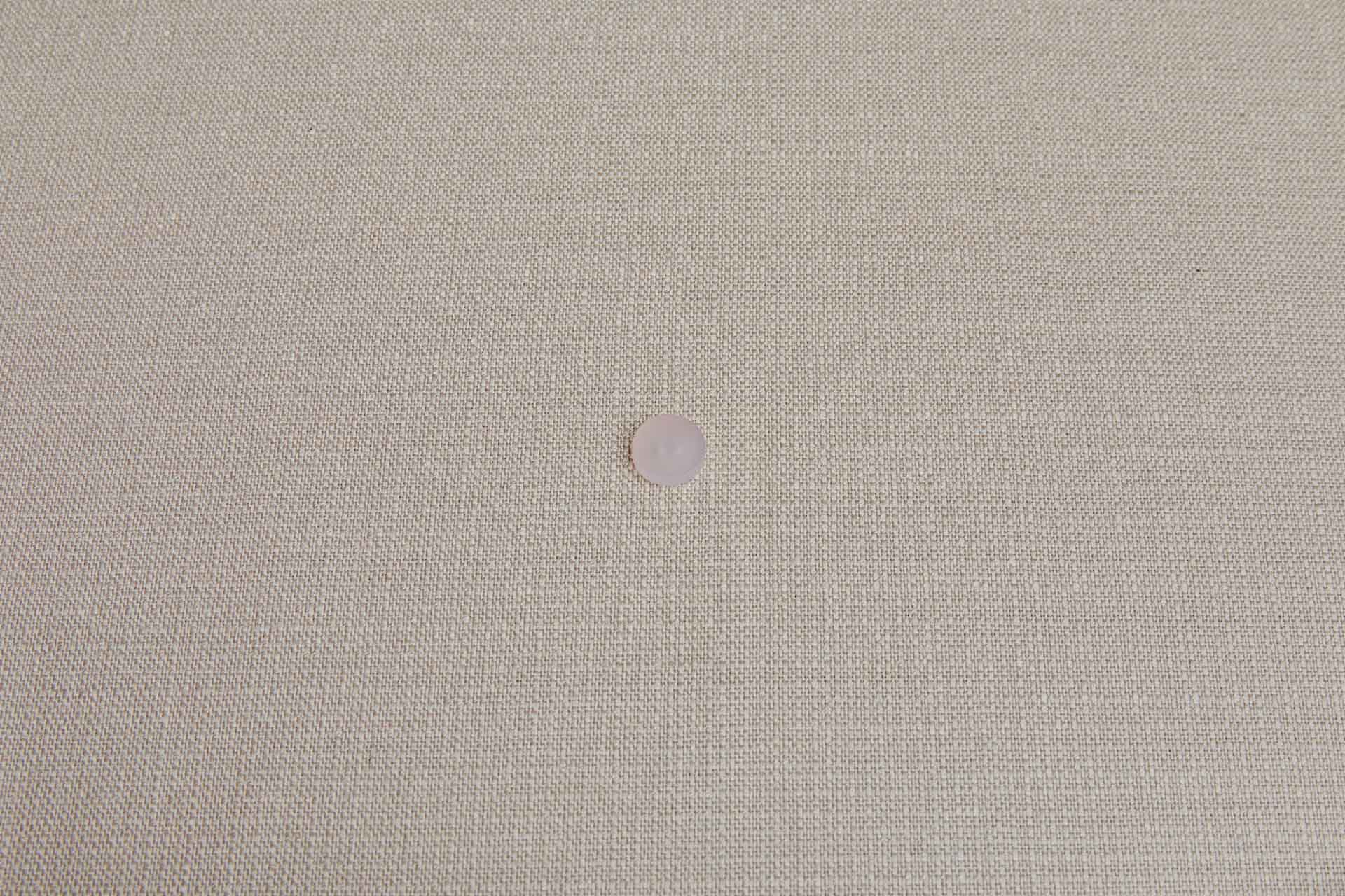Semi-transparent Pale Pink Resin Button - 1.4cm, image 2 of 3