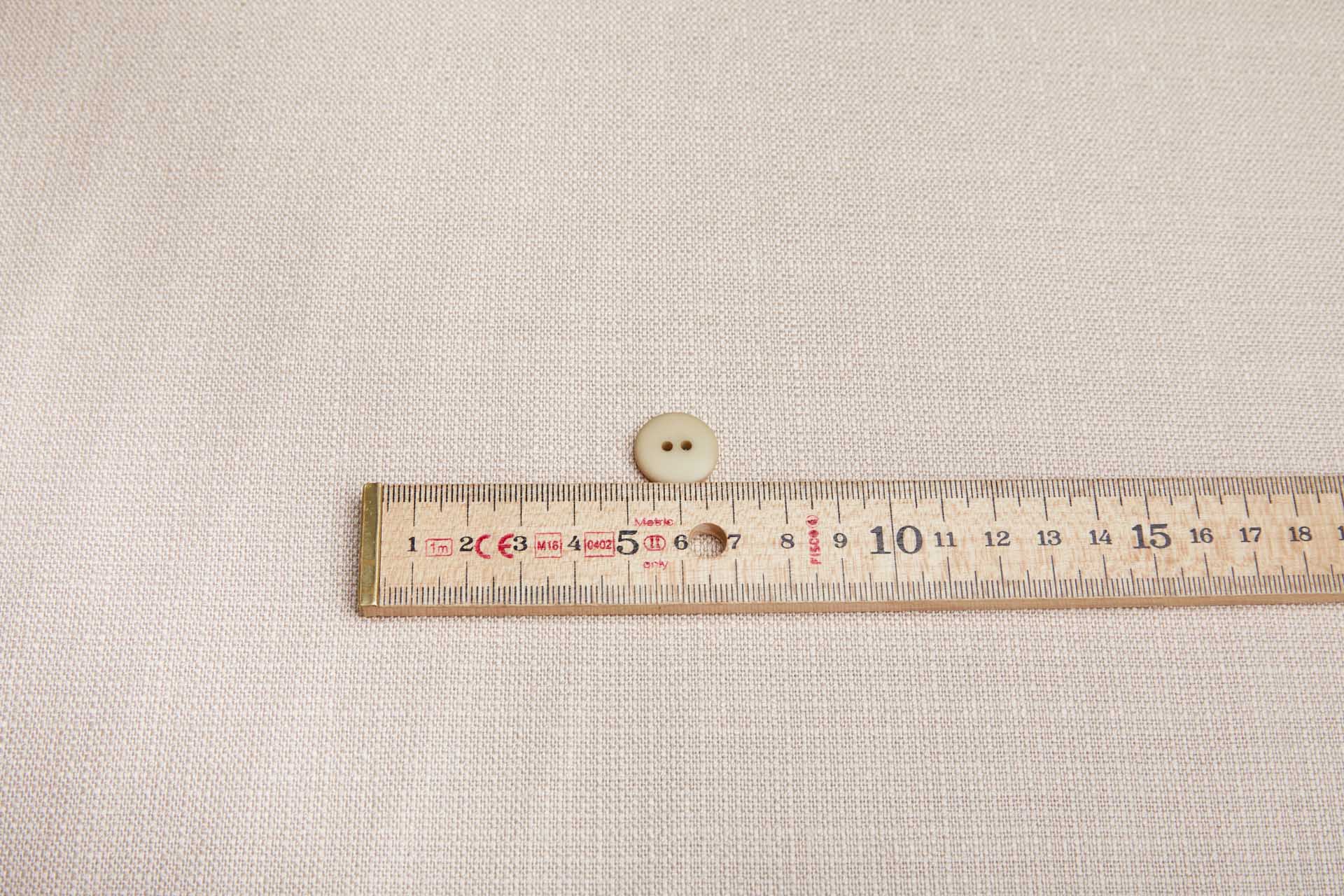Vintage Round Pale Thistle Green Button - 1.8cm, image 2 of 3
