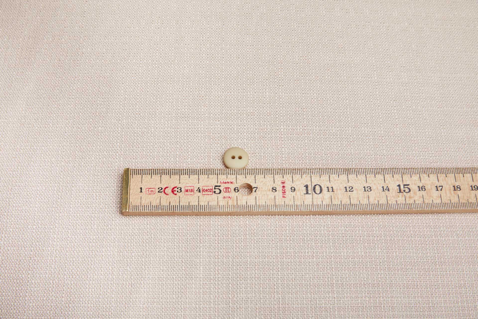 Vintage Round Pale Thistle Green Button - 1.4cm, image 2 of 3