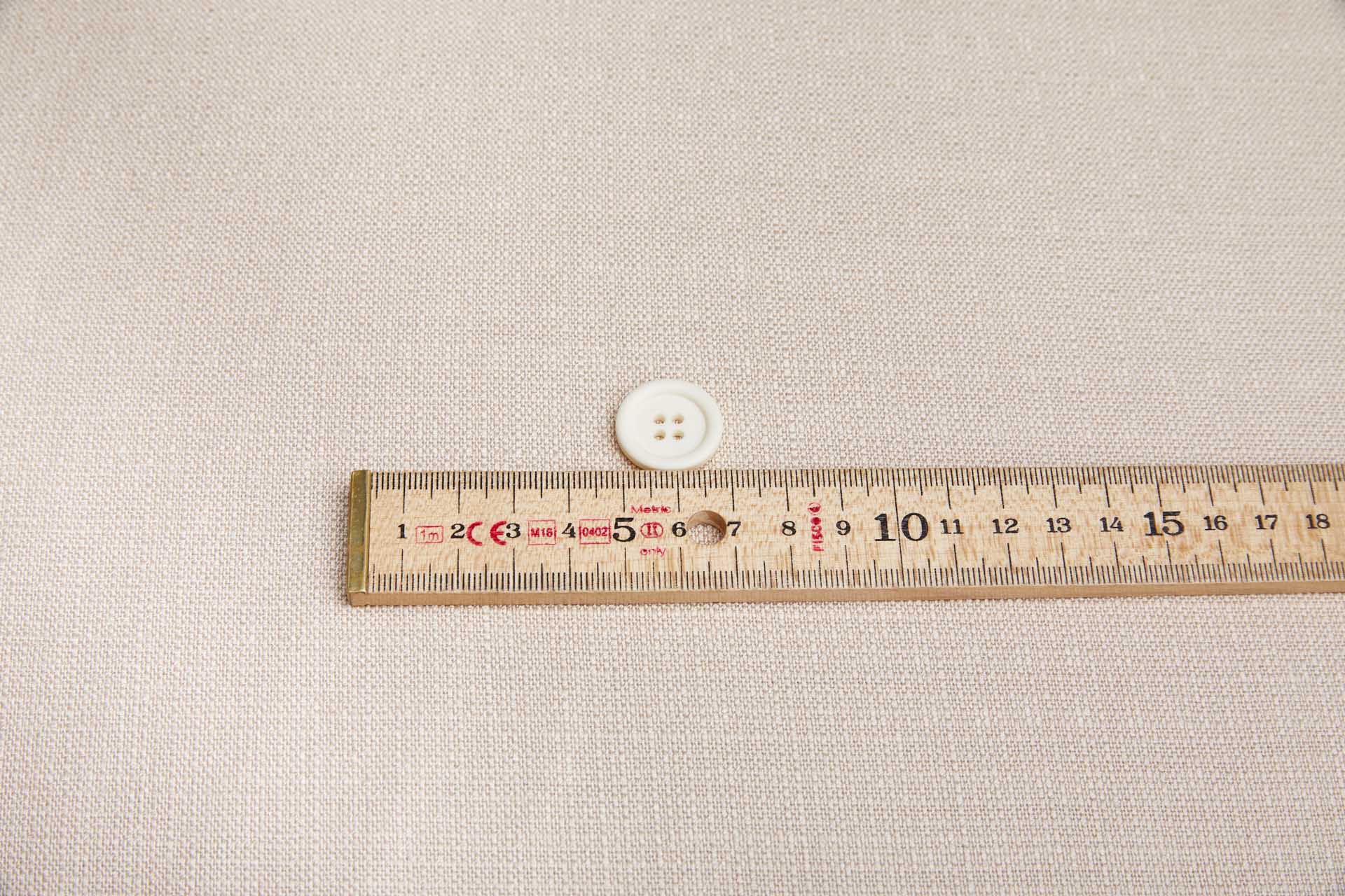 Vintage Round Eggshell Button - 2cm, image 2 of 3