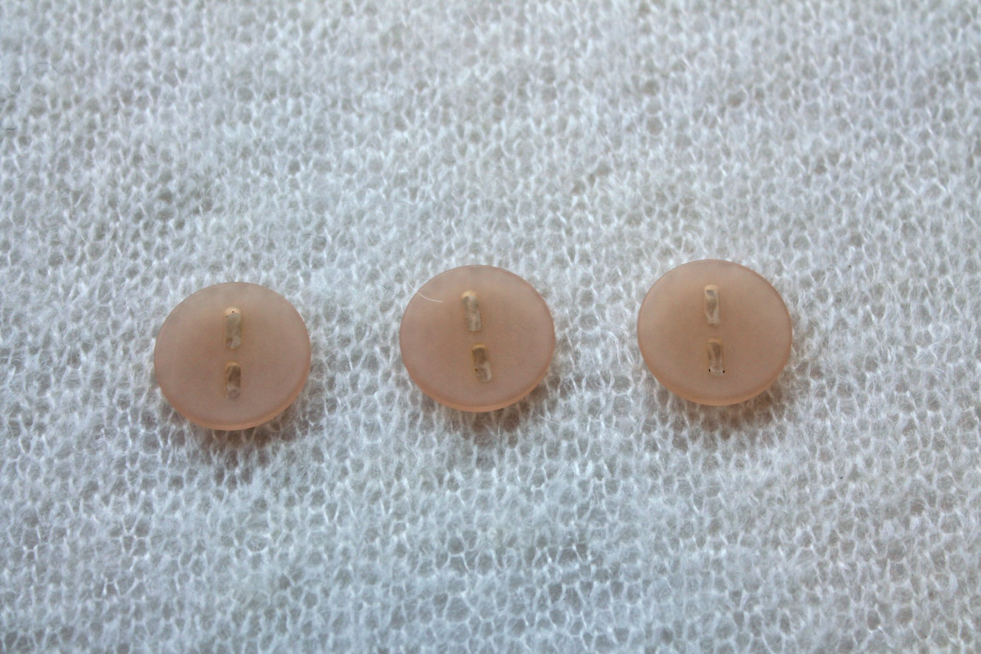 Peach Rose Frosted Acrylic Button - 2.5cm, image 2 of 4
