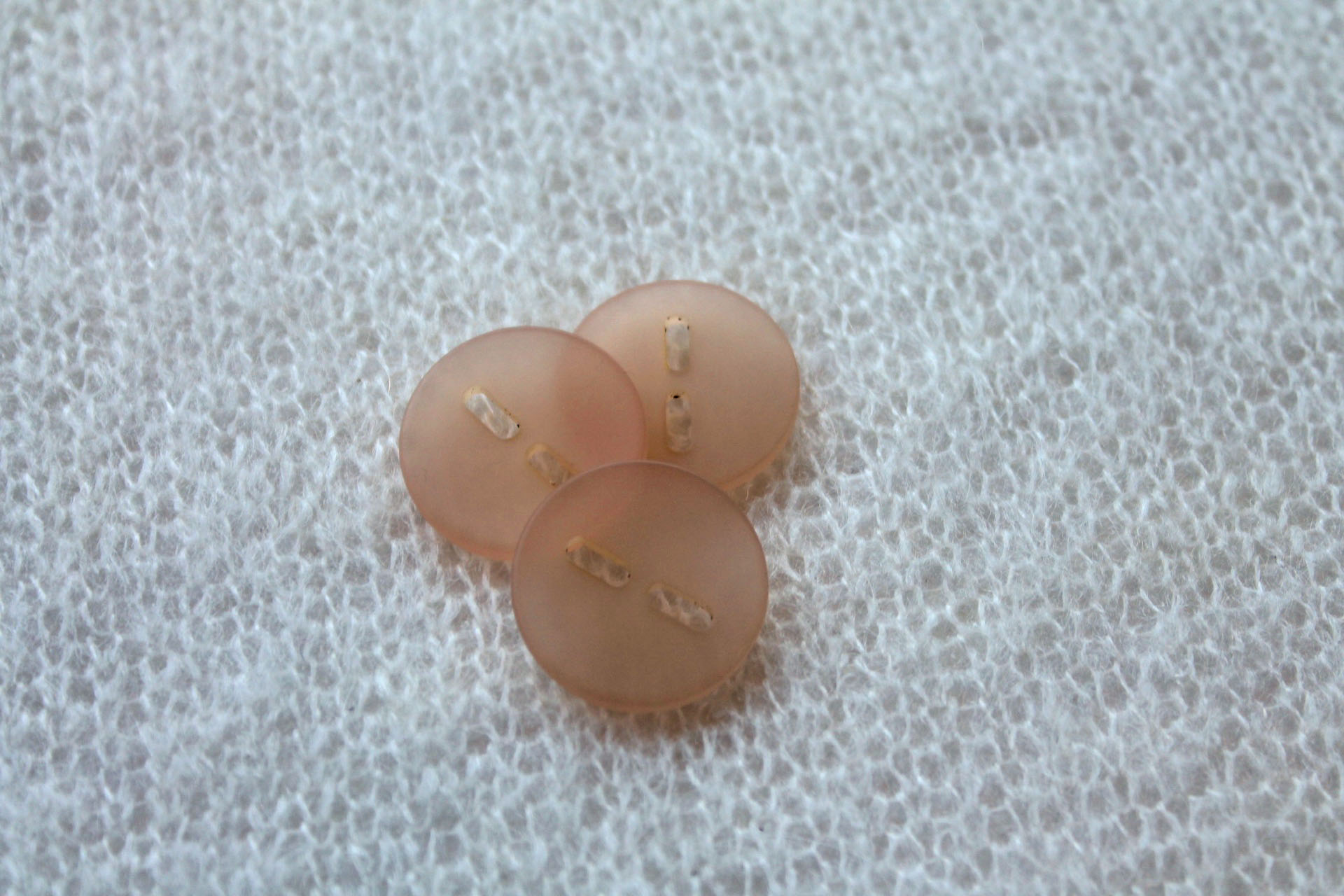 Peach Rose Frosted Acrylic Button - 2.5cm, image 3 of 4