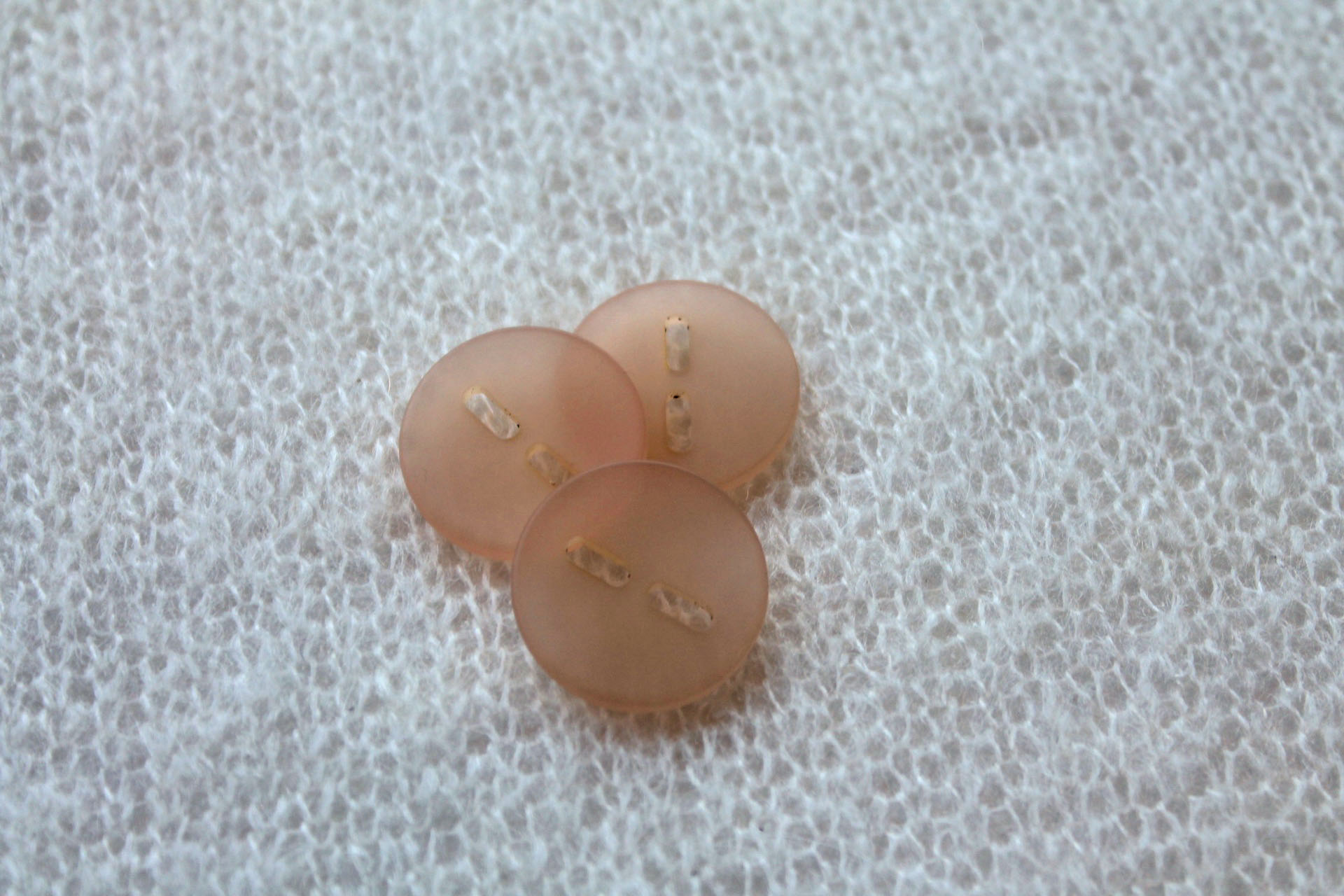 Peach Rose Frosted Acrylic Button - 2.5cm, image 4 of 4