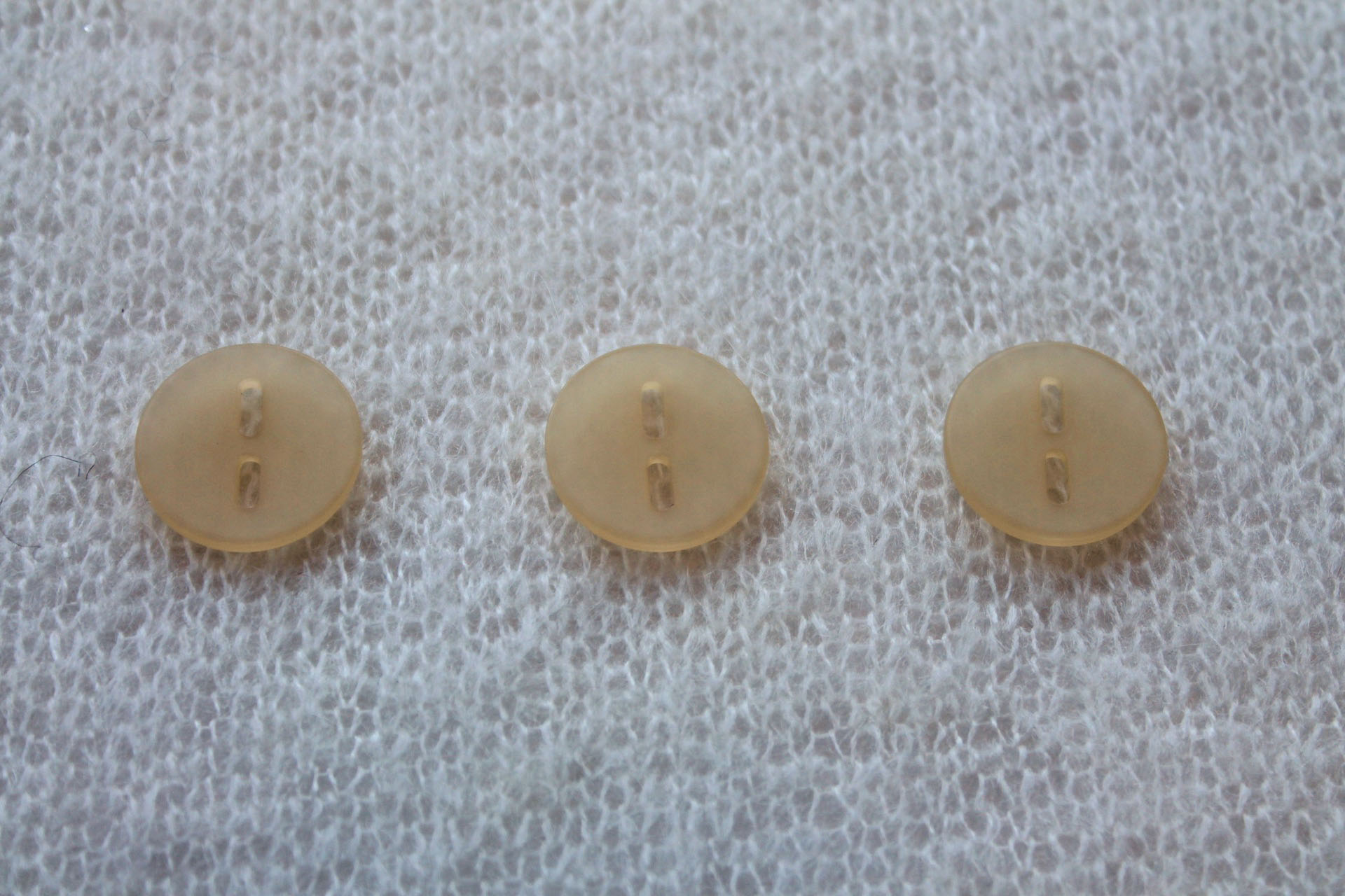 Honey Yellow Frosted Acrylic Button - 2.5cm, image 2 of 3