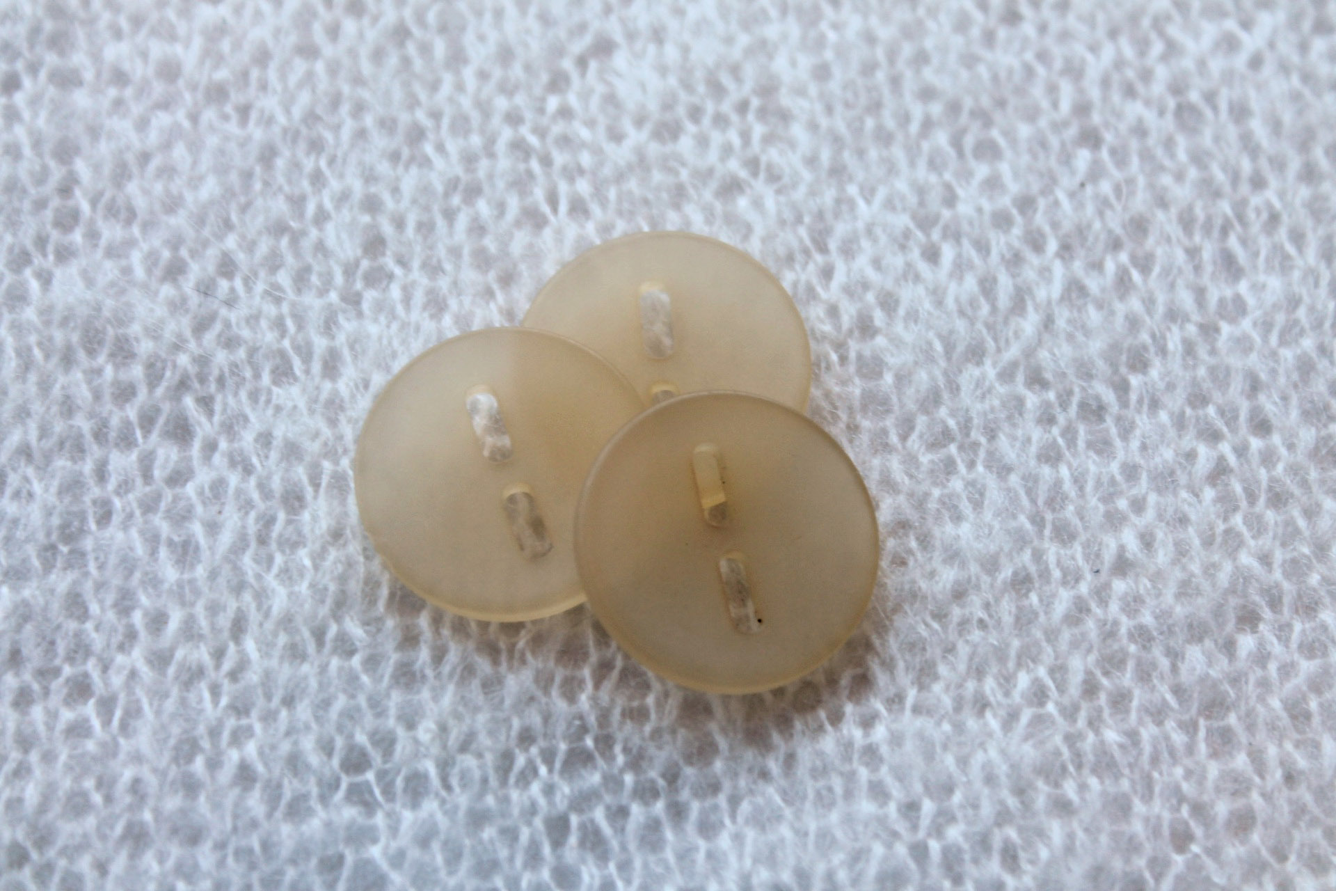 Honey Yellow Frosted Acrylic Button - 2.5cm, image 3 of 3