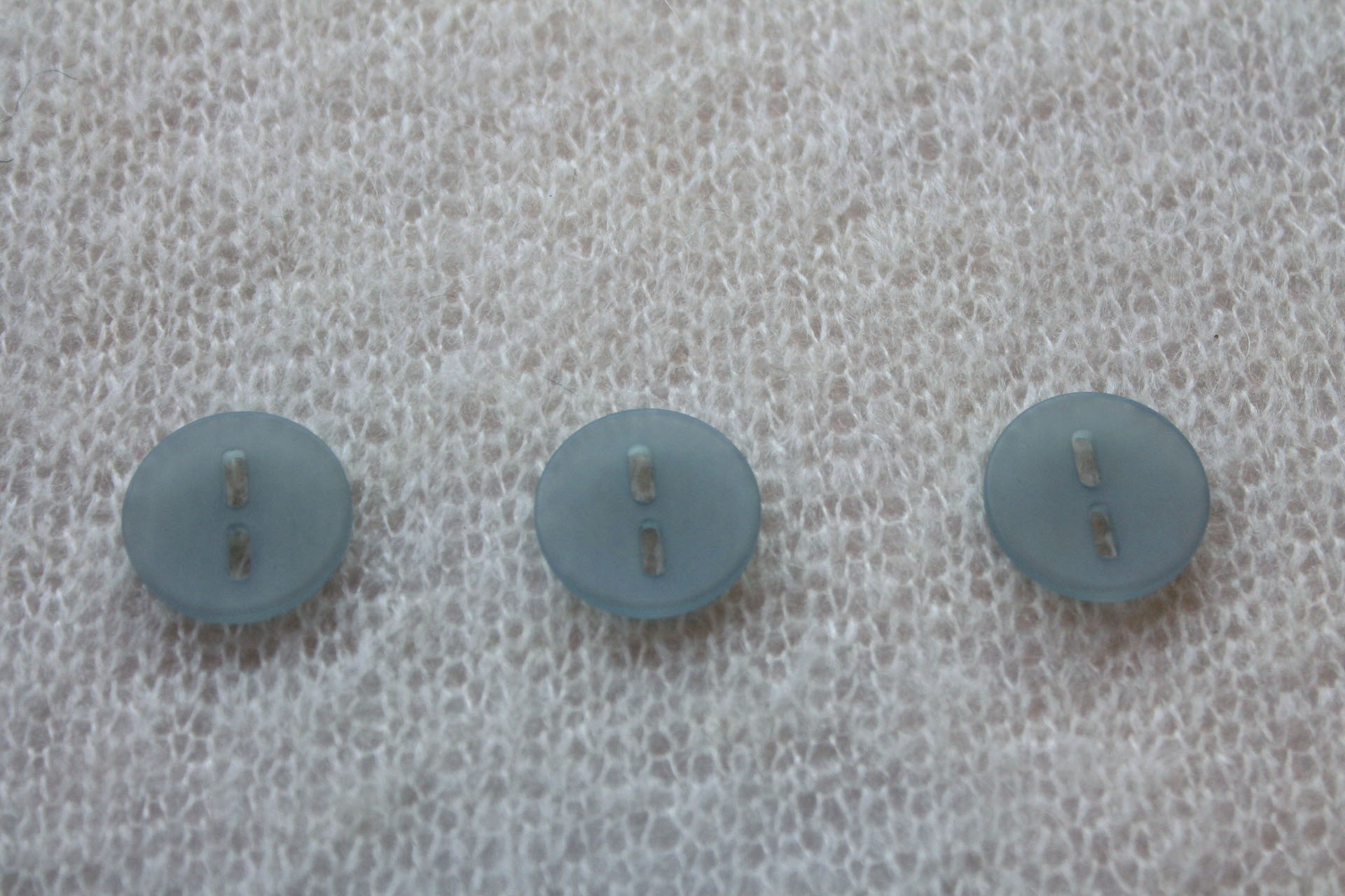 Dusty Blue Frosted Acrylic Button - 2.5cm, image 2 of 3