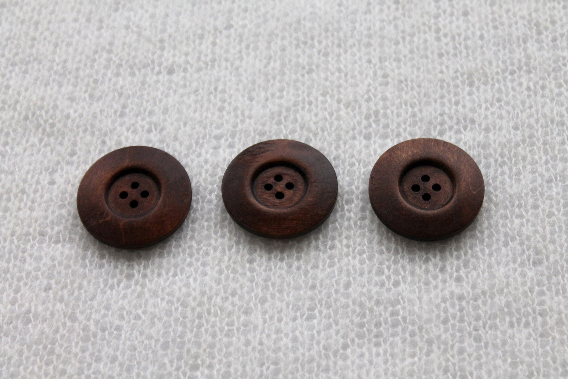 Vintage Wooden Button in Brown - 3.2cm, image 5 of 5