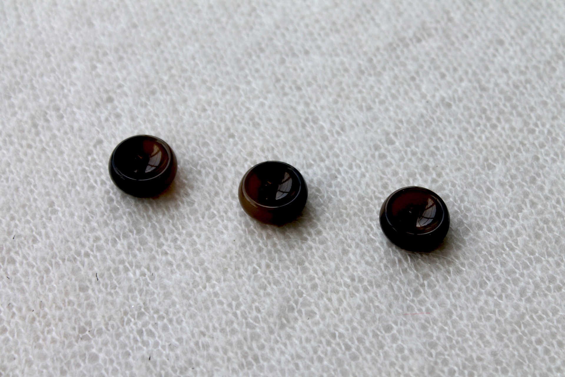 Vintage 60s Duffel Button - Olive/Black - 2cm